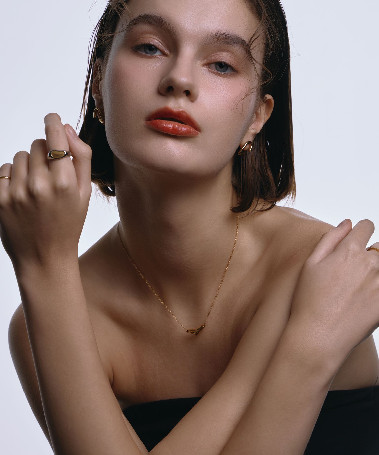 [ゴールド]ヒドゥンハートシグネットリング