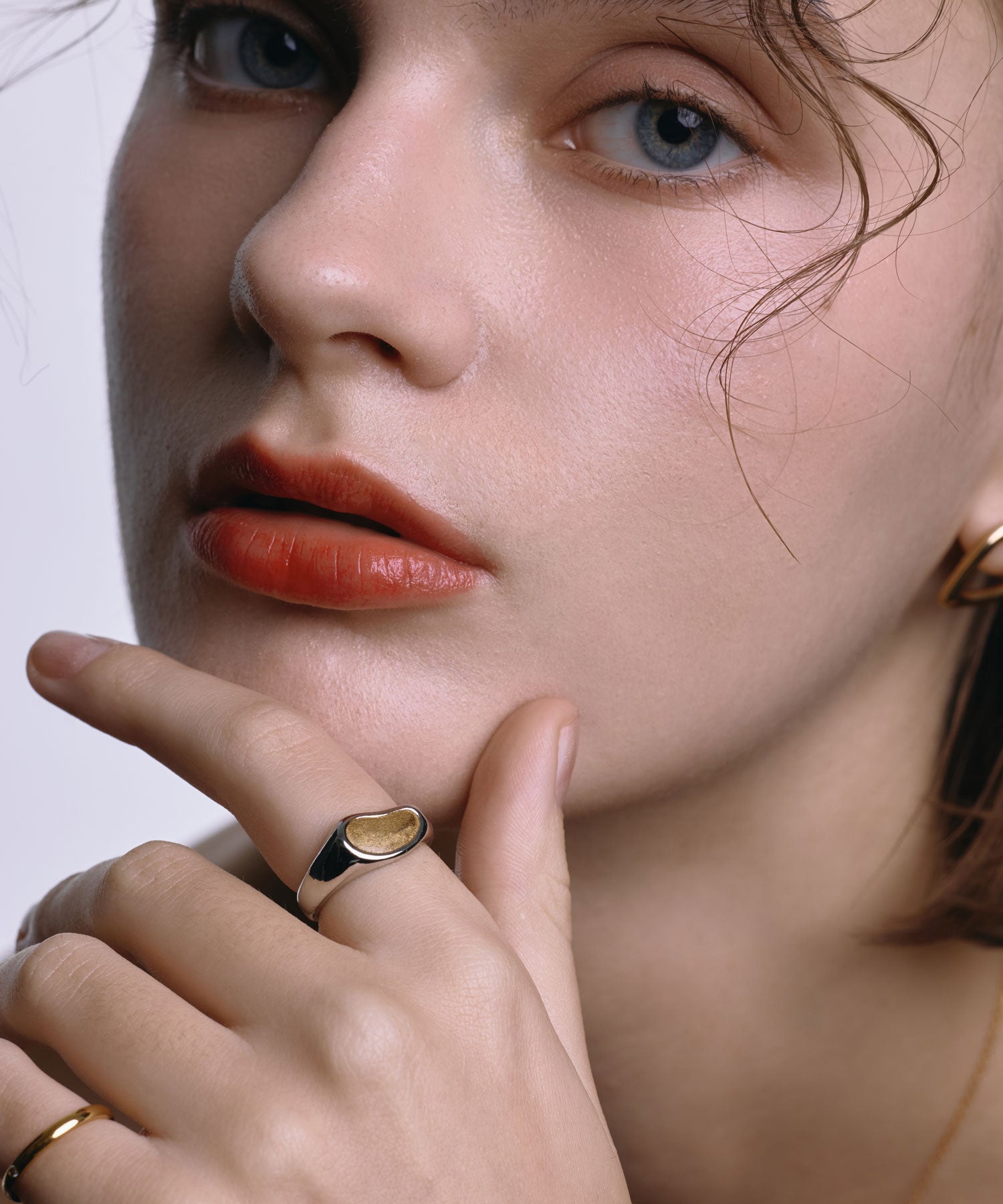 [ゴールド]ヒドゥンハートシグネットリング