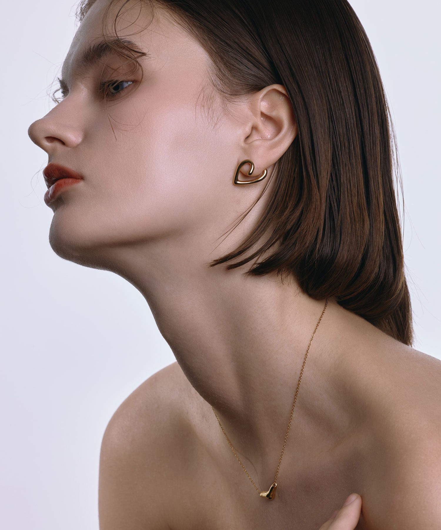 [ゴールド]リキッドドロップネックレス