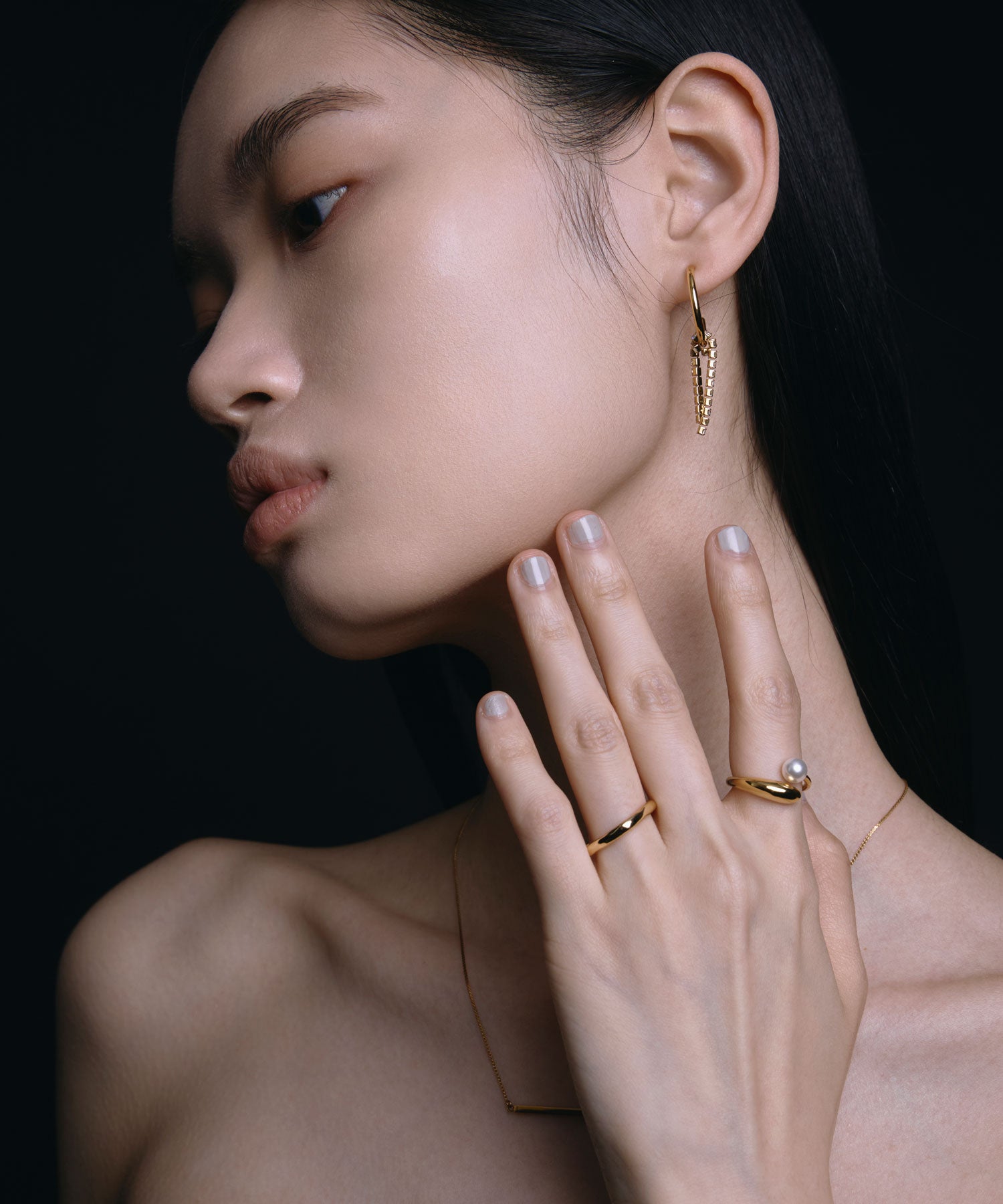 [ゴールド]リキッドメタルリング