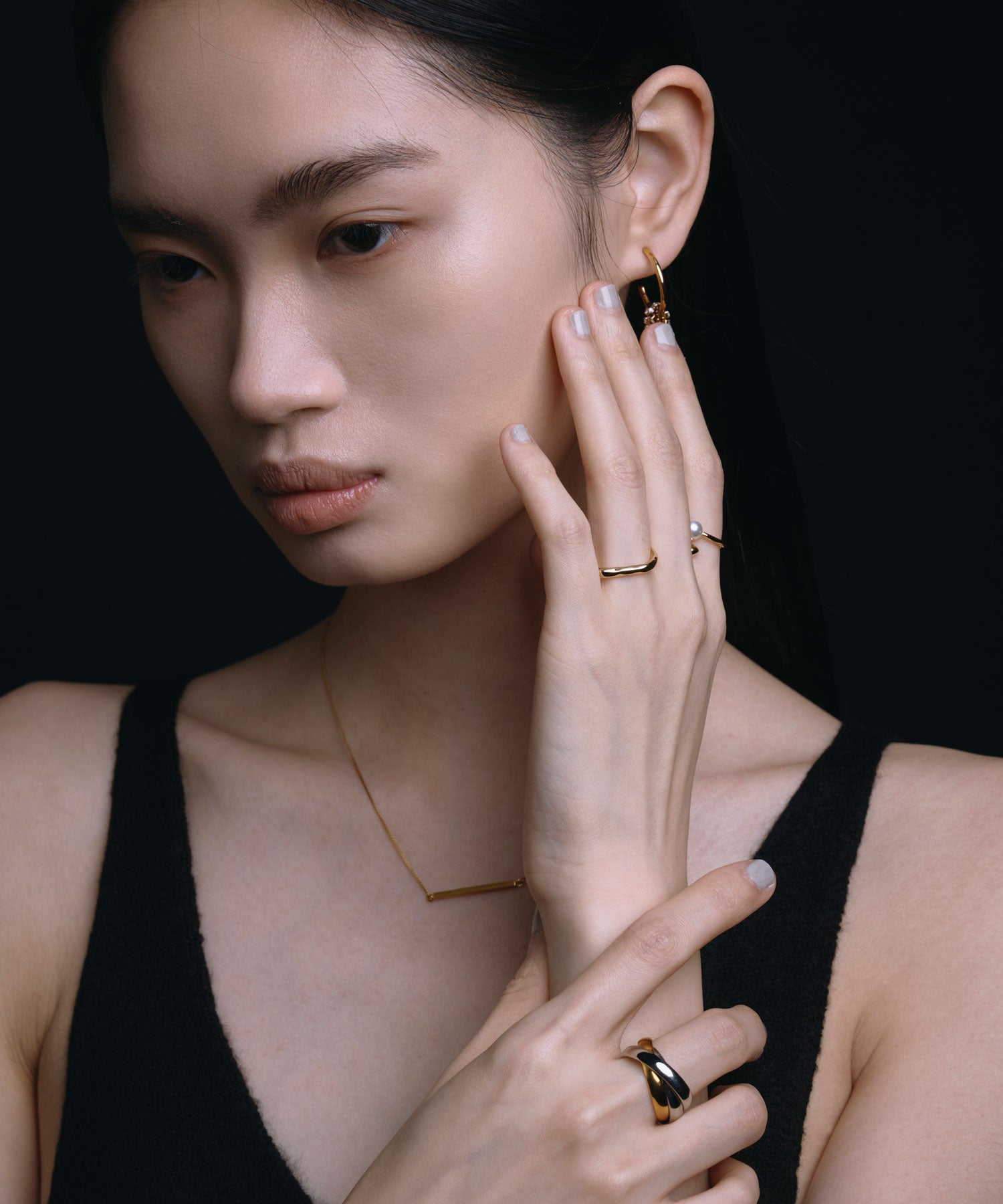 [ゴールド]リキッドメタルリング