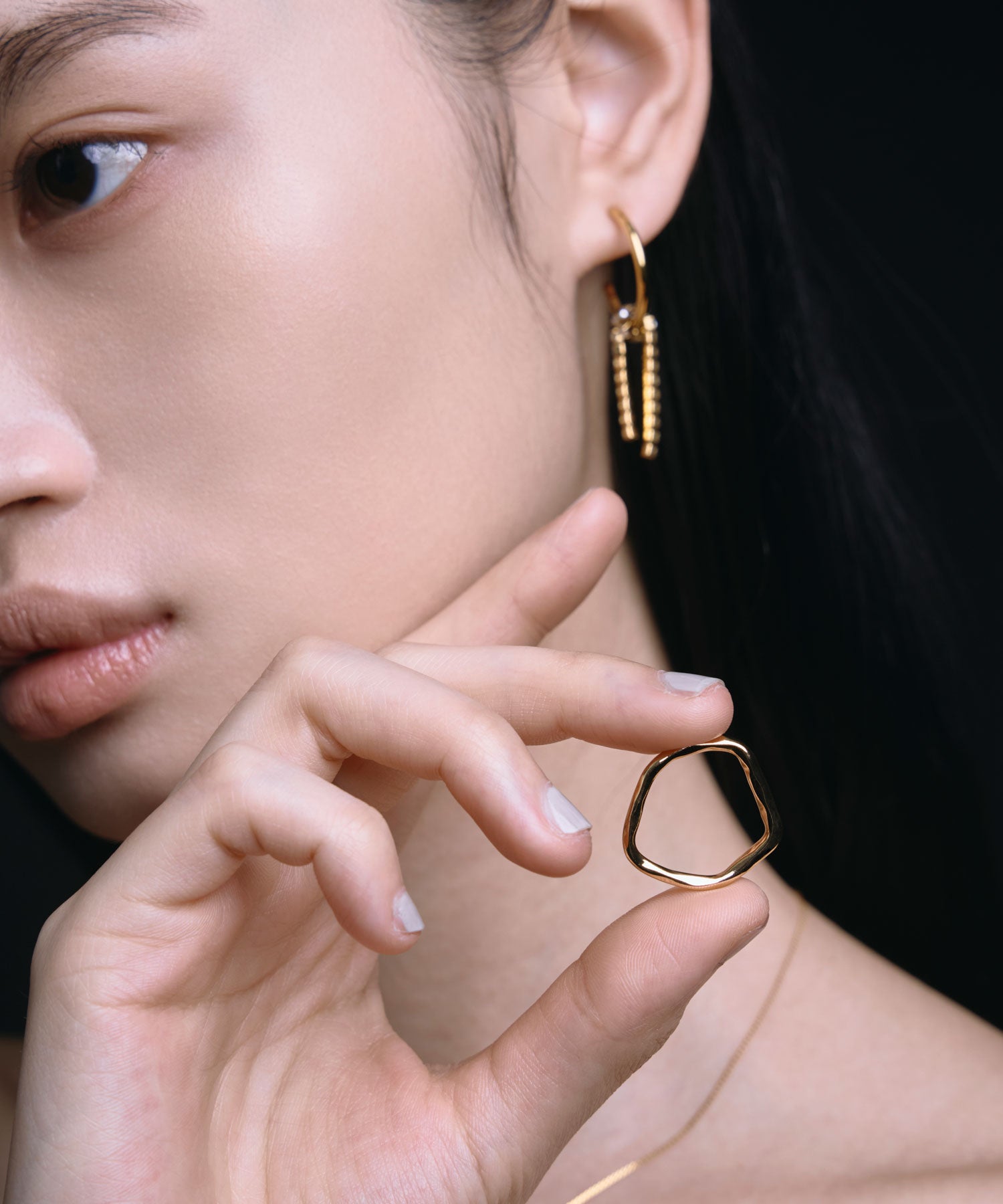 [ゴールド]リキッドメタルリング