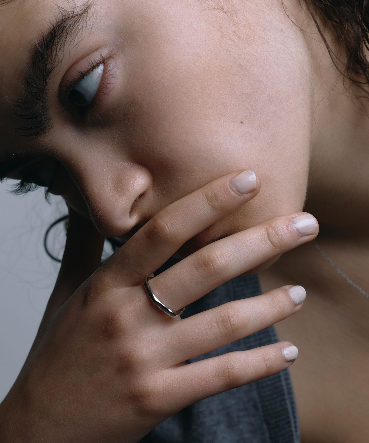 [シルバー]リキッドメタルリング