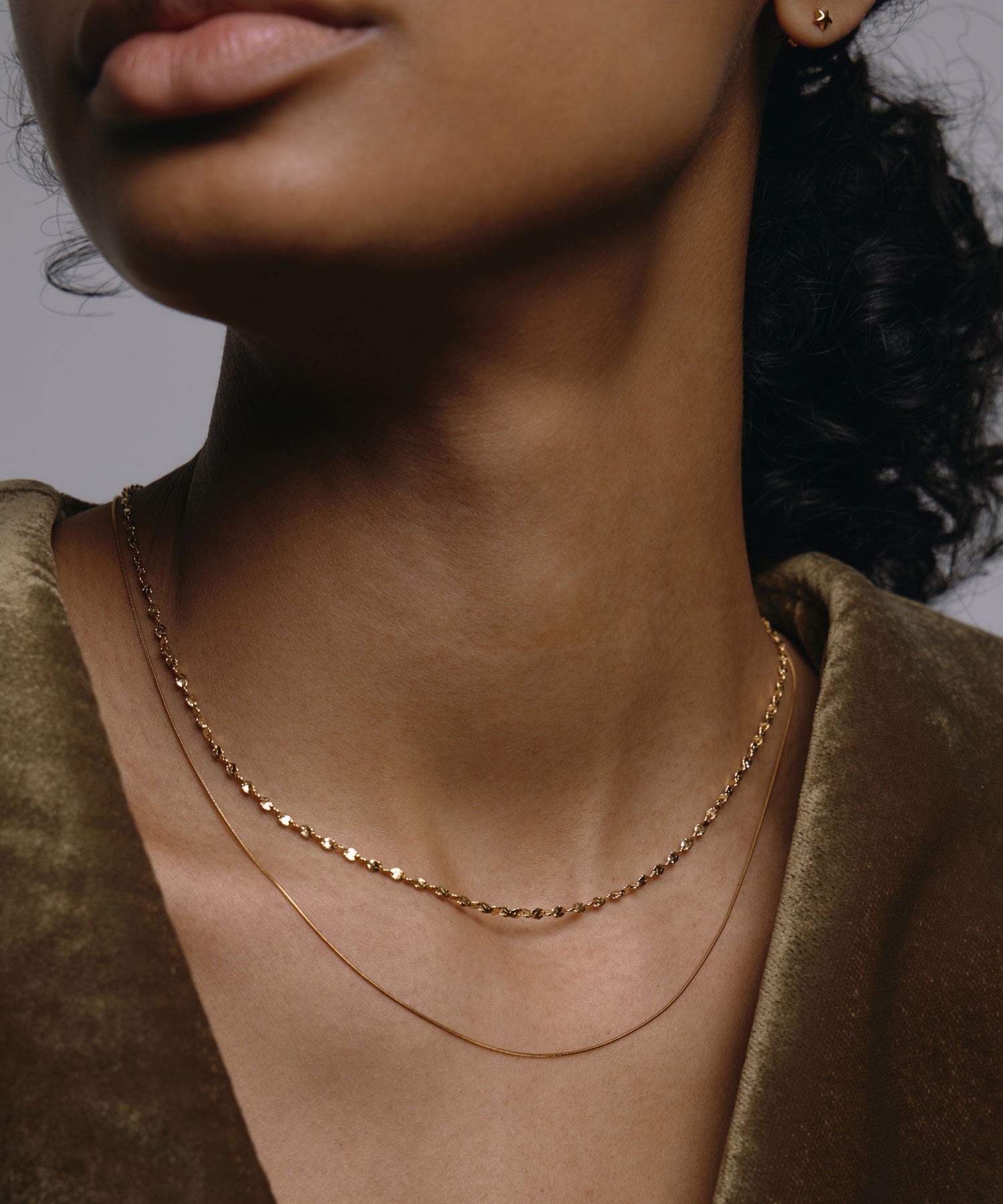 [ゴールド]ルミナレイヤーネックレス