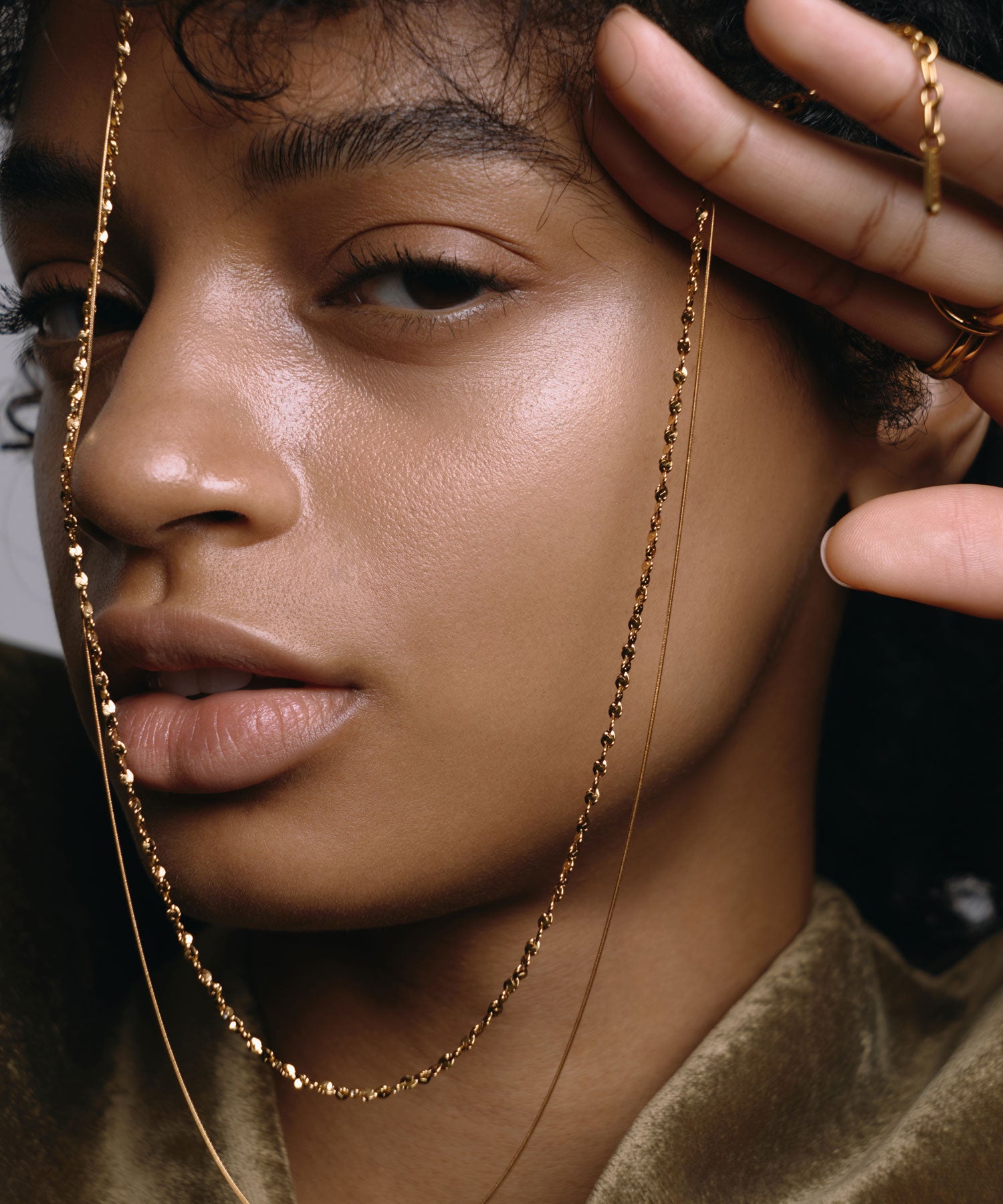 [ゴールド]ルミナレイヤーネックレス