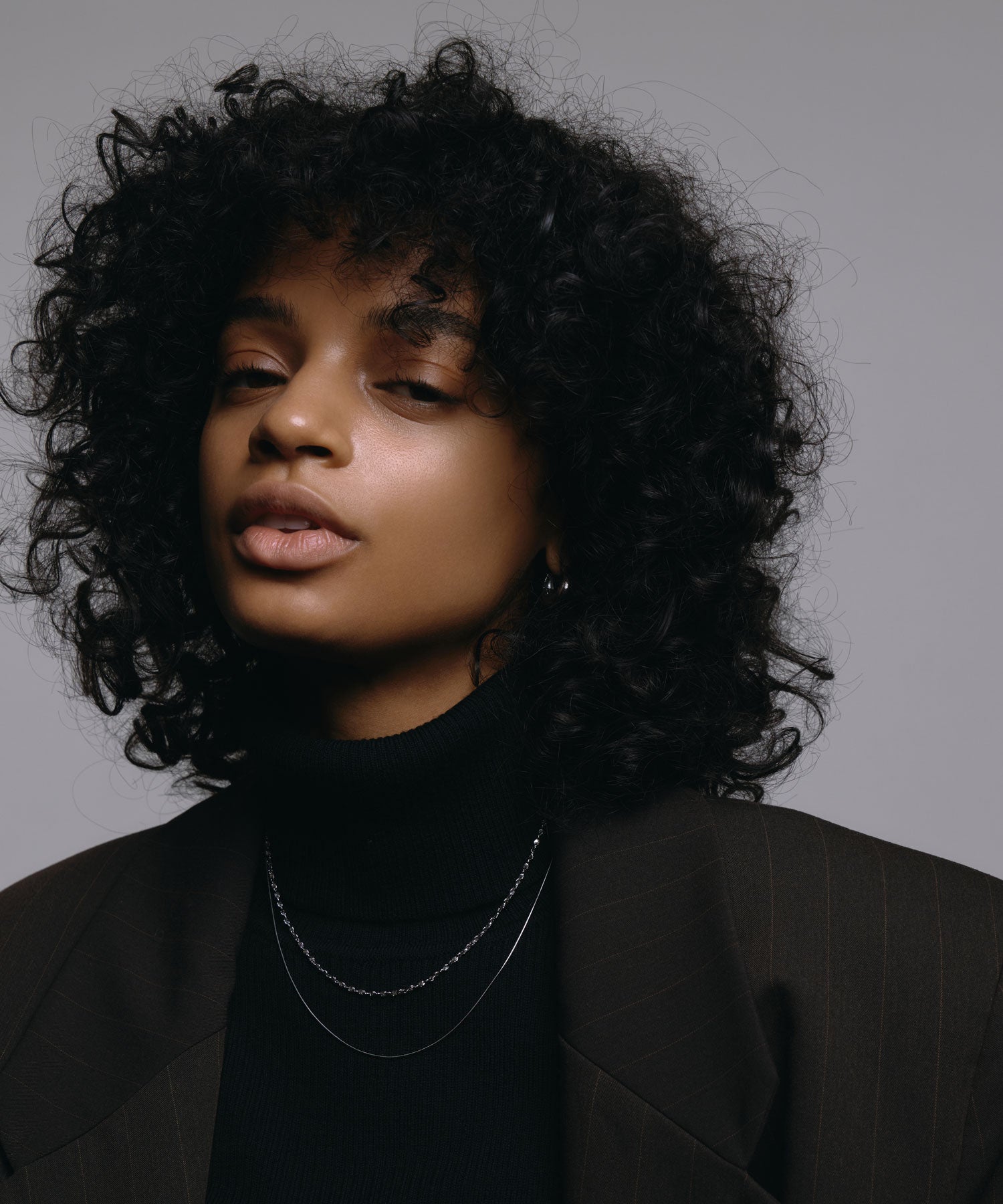 [シルバー]ルミナレイヤーネックレス