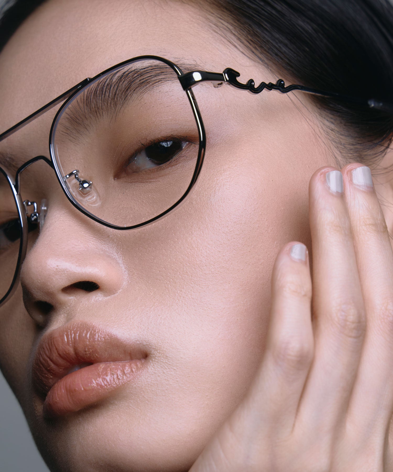 [クリア]メタルティアドロップアイウェア