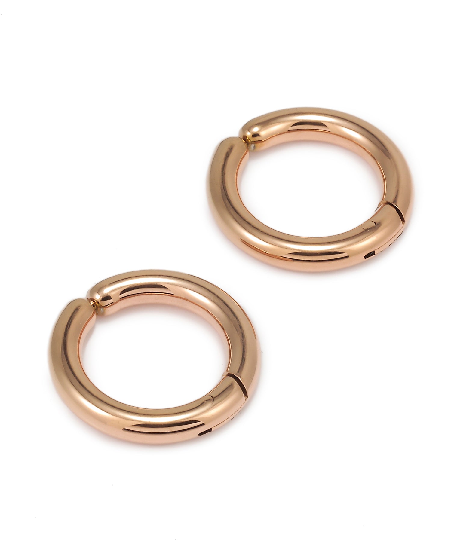 [Pink Gold] One-touch loop earrings (small)