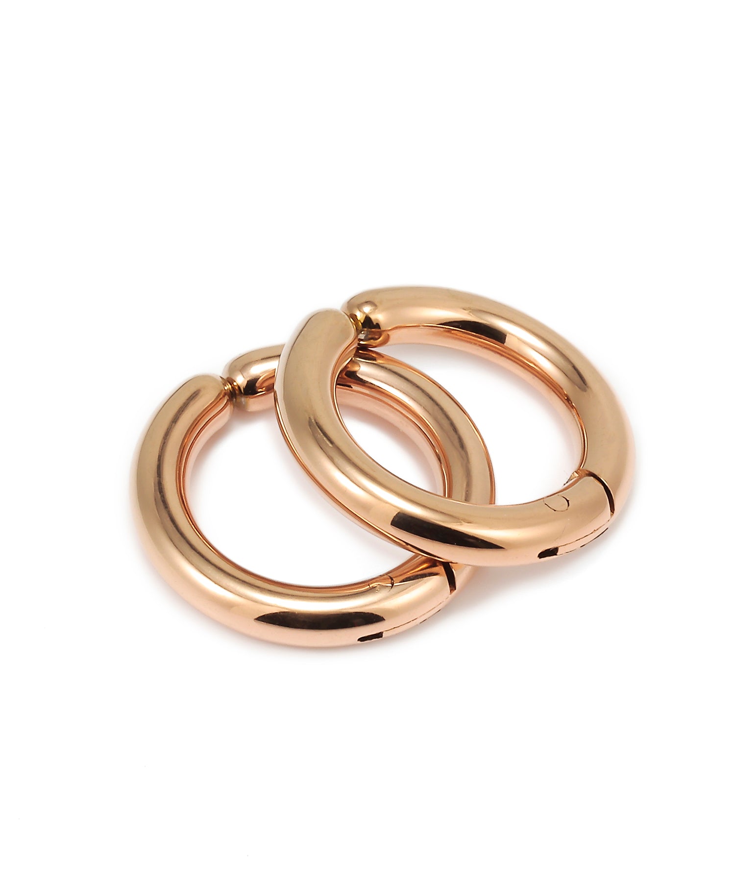 [Pink Gold] One-touch loop earrings (small)