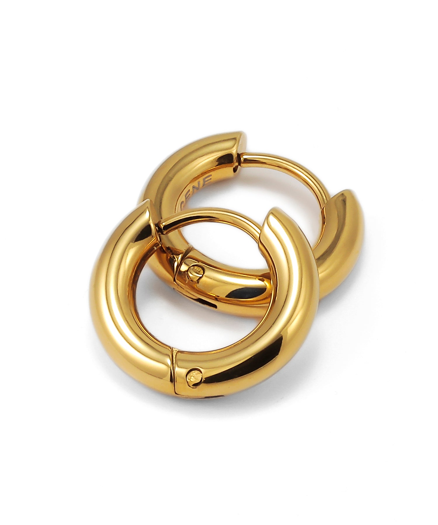 [金色]环耳环（small）