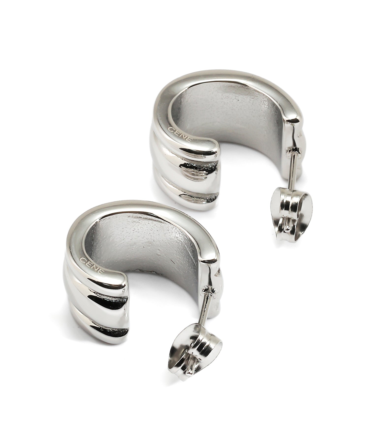 [Silver] Triple Line Earrings