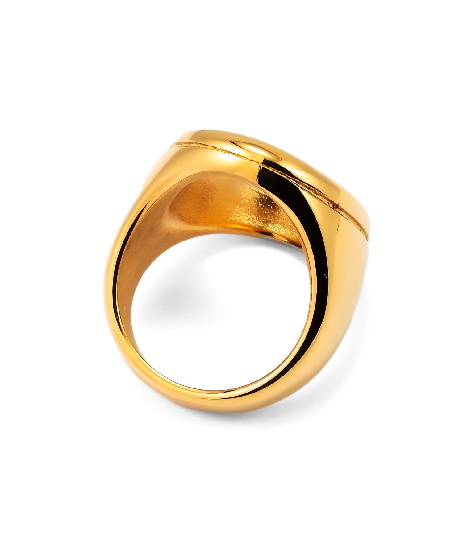 アンティークエナメル&ゴールド シンデレラリング ゴールド]オーバラッピングリング