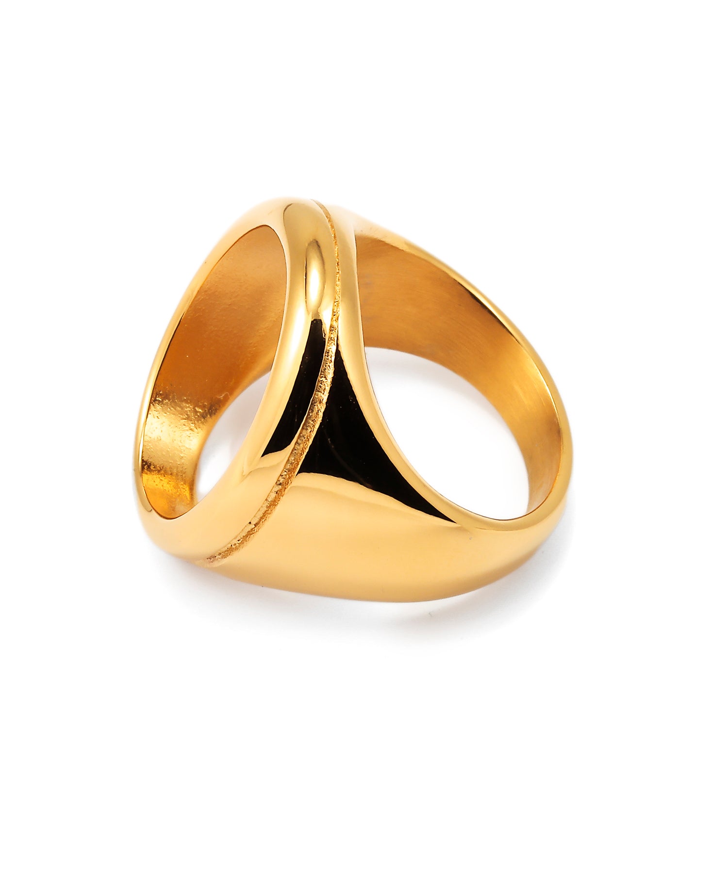 ゴールド]ラウンドオープンリング