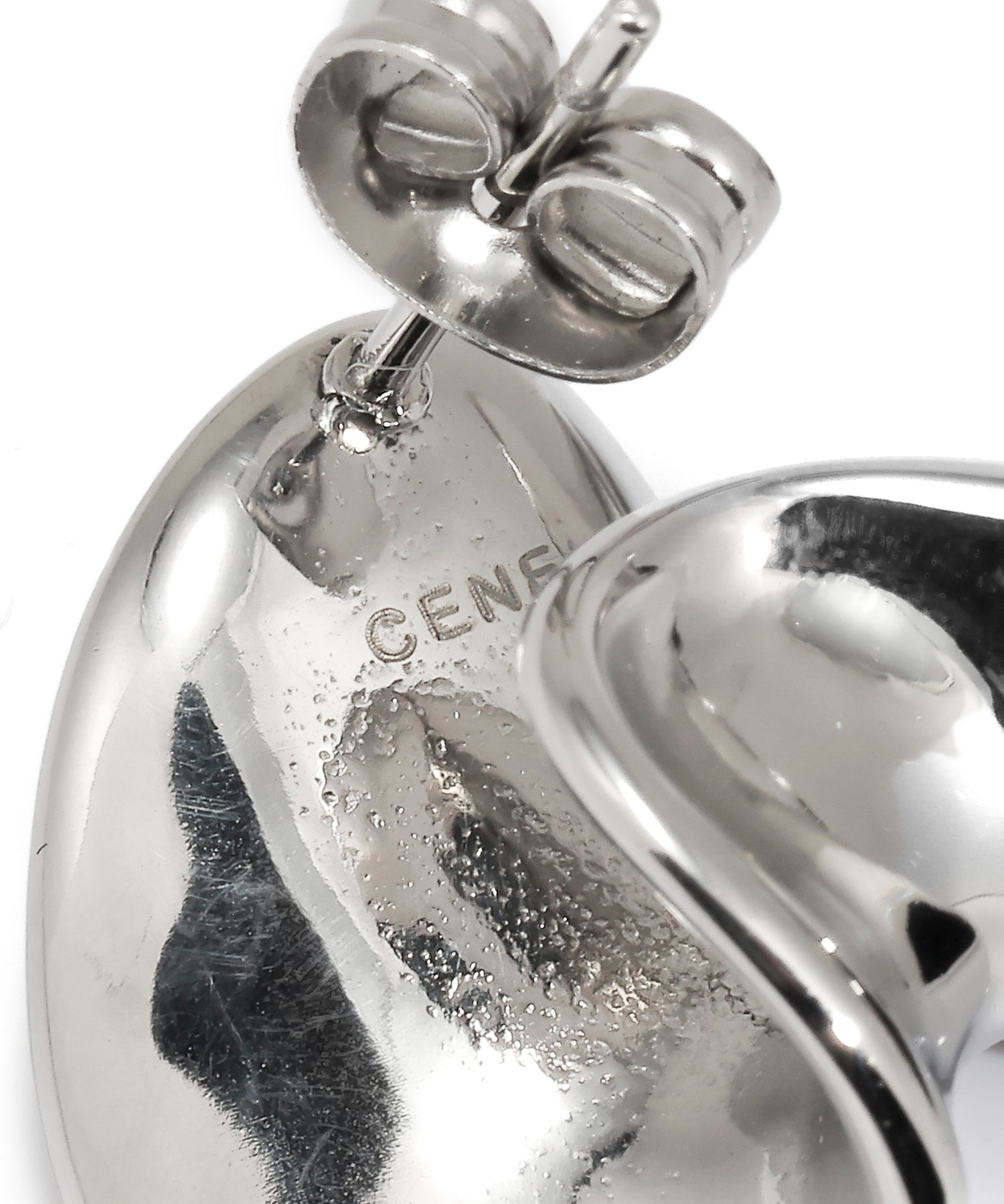 シルバー]アシンメトリーカーブピアス – CENE