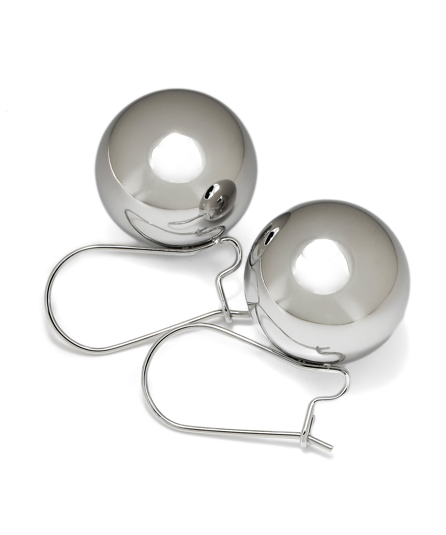 [Silver] Ball hook earrings