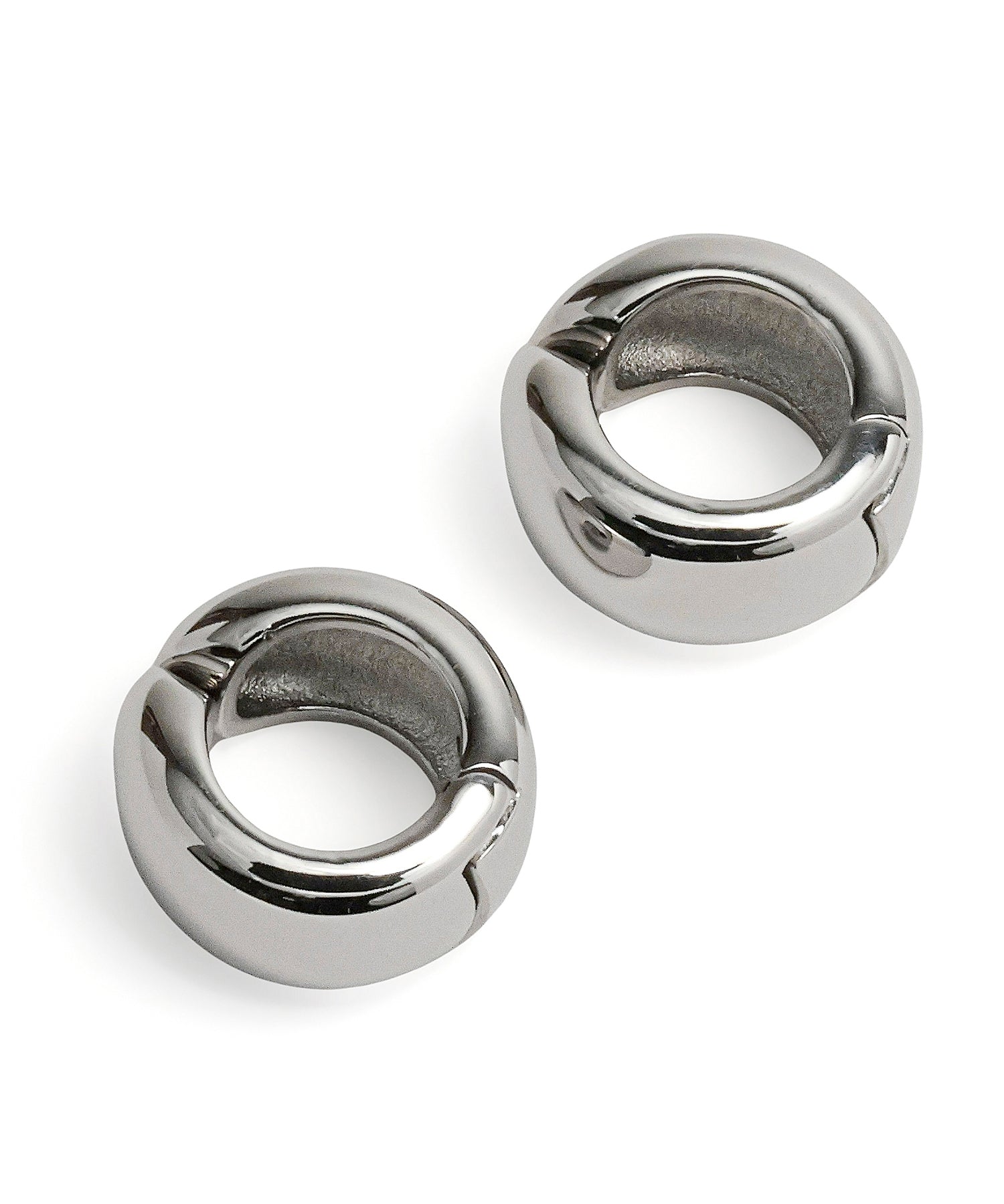   シルバー ラウンドピアス シルバー]ラウンドクリップイヤリング