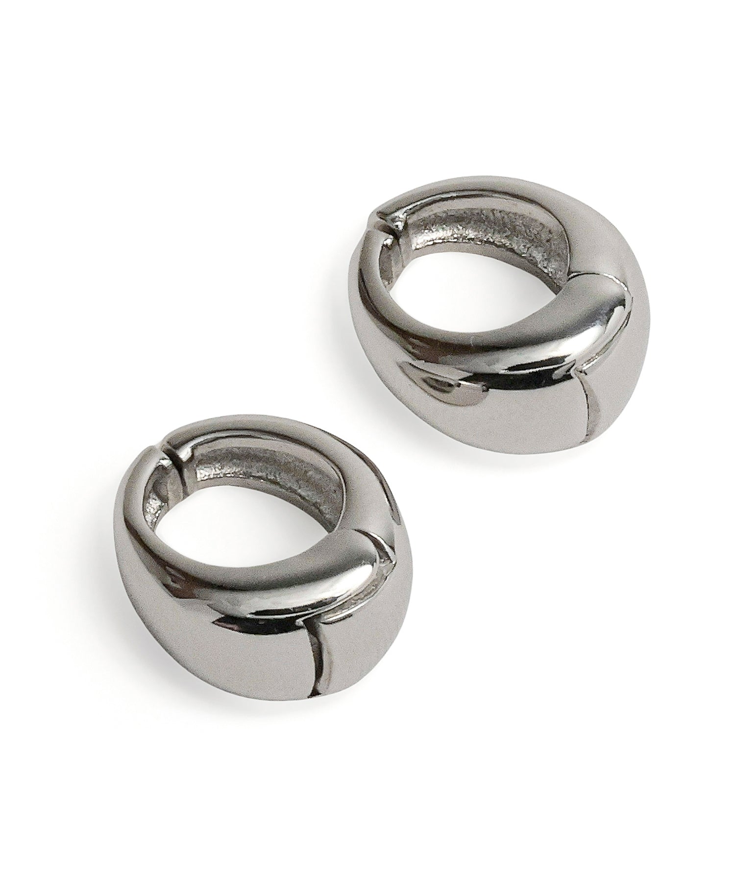 Carleen Hammered 925スターリングシルバーフープイヤリングDainty fineジュエリーレディースガールズ SALEシルバー925  フープ イヤーカフ シルバー 銀