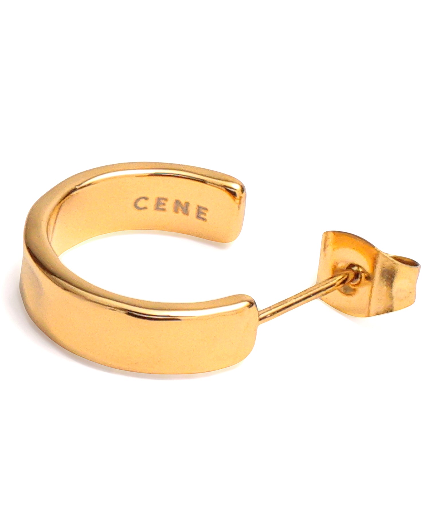 [Gold] Bumpy Hoop Earrings