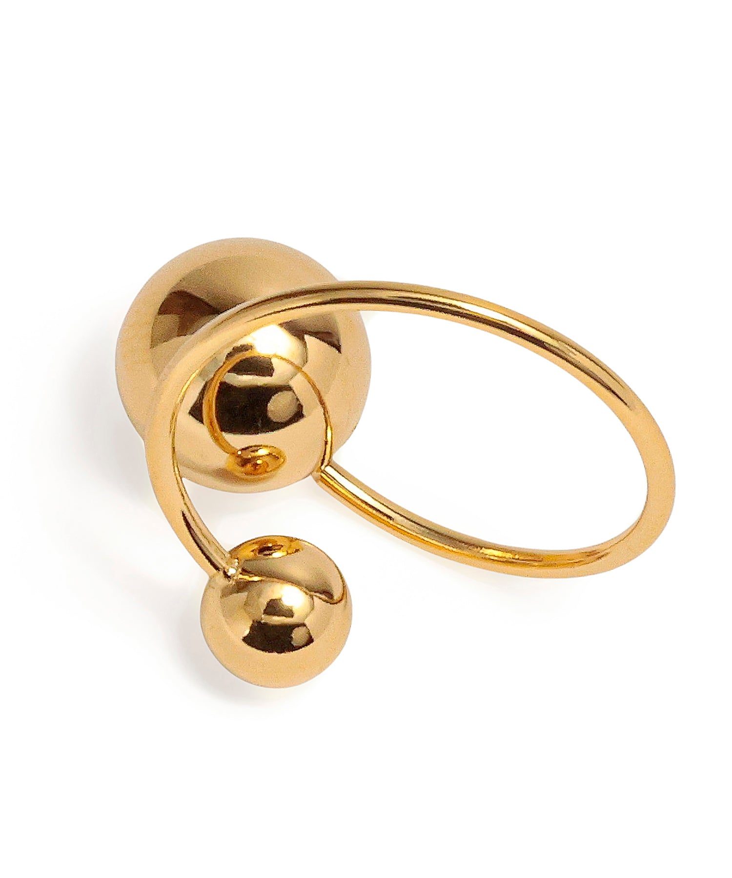 [Gold] Double Ball Ring