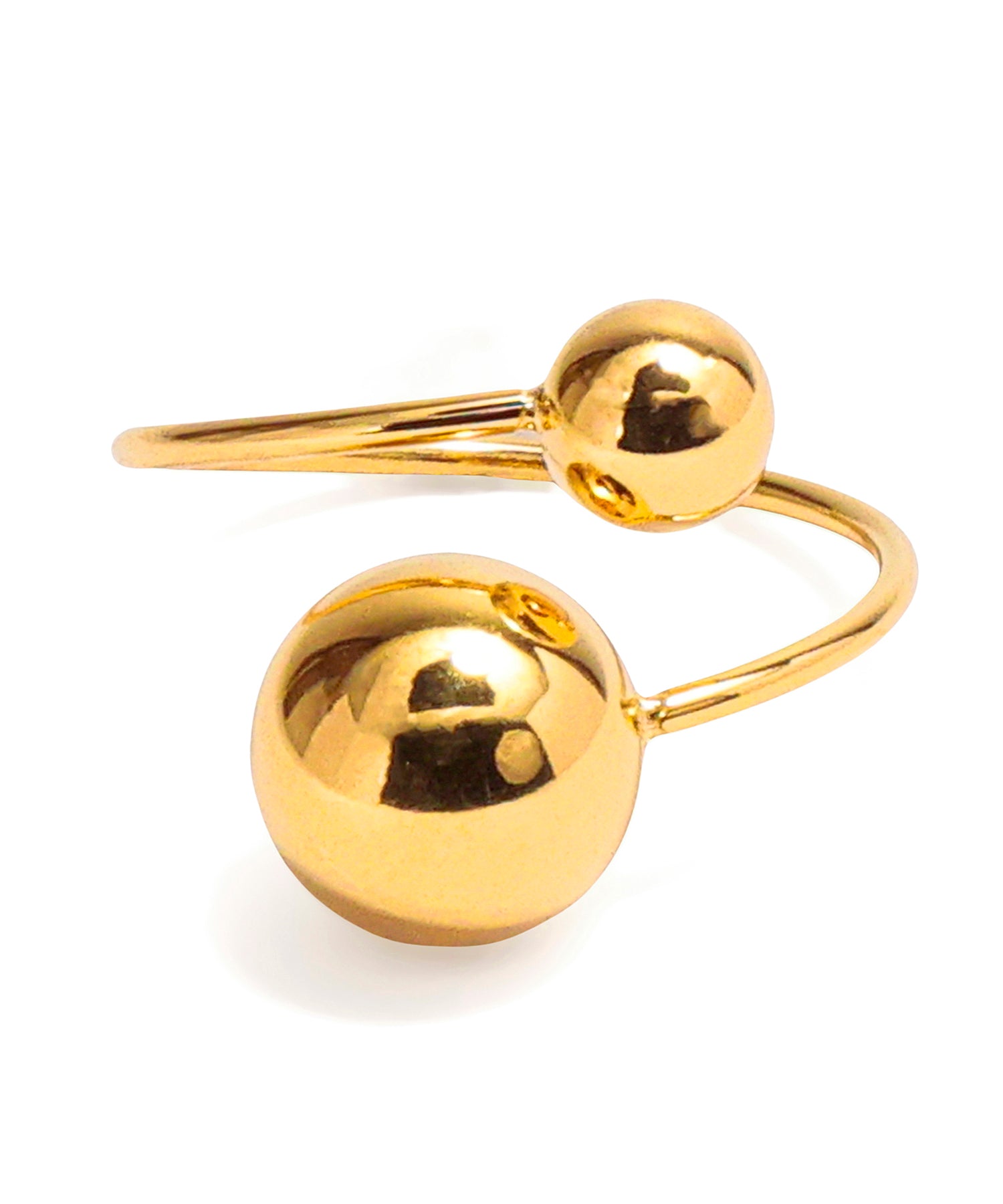 [Gold] Double Ball Ring