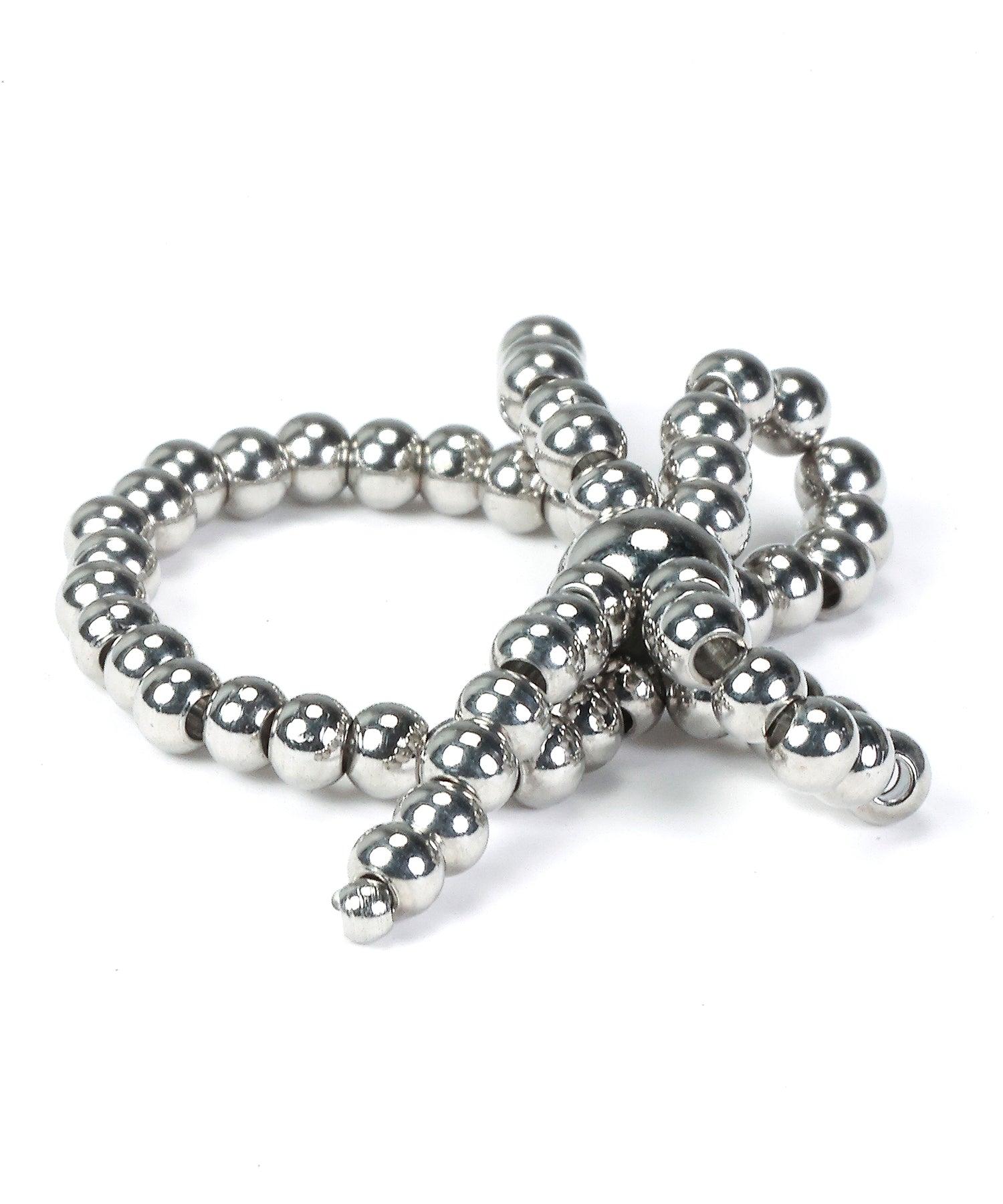 [Silver] Ribbon Ball Ring