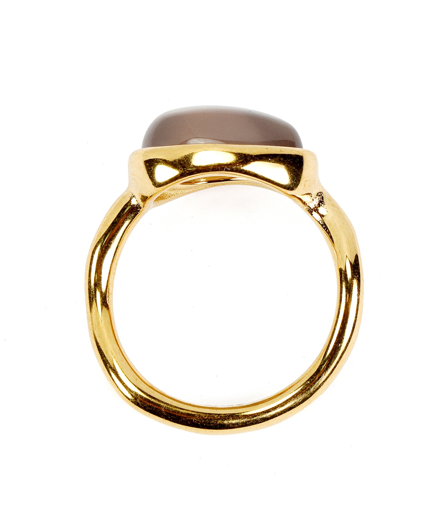 [Gold] Screw stone ring