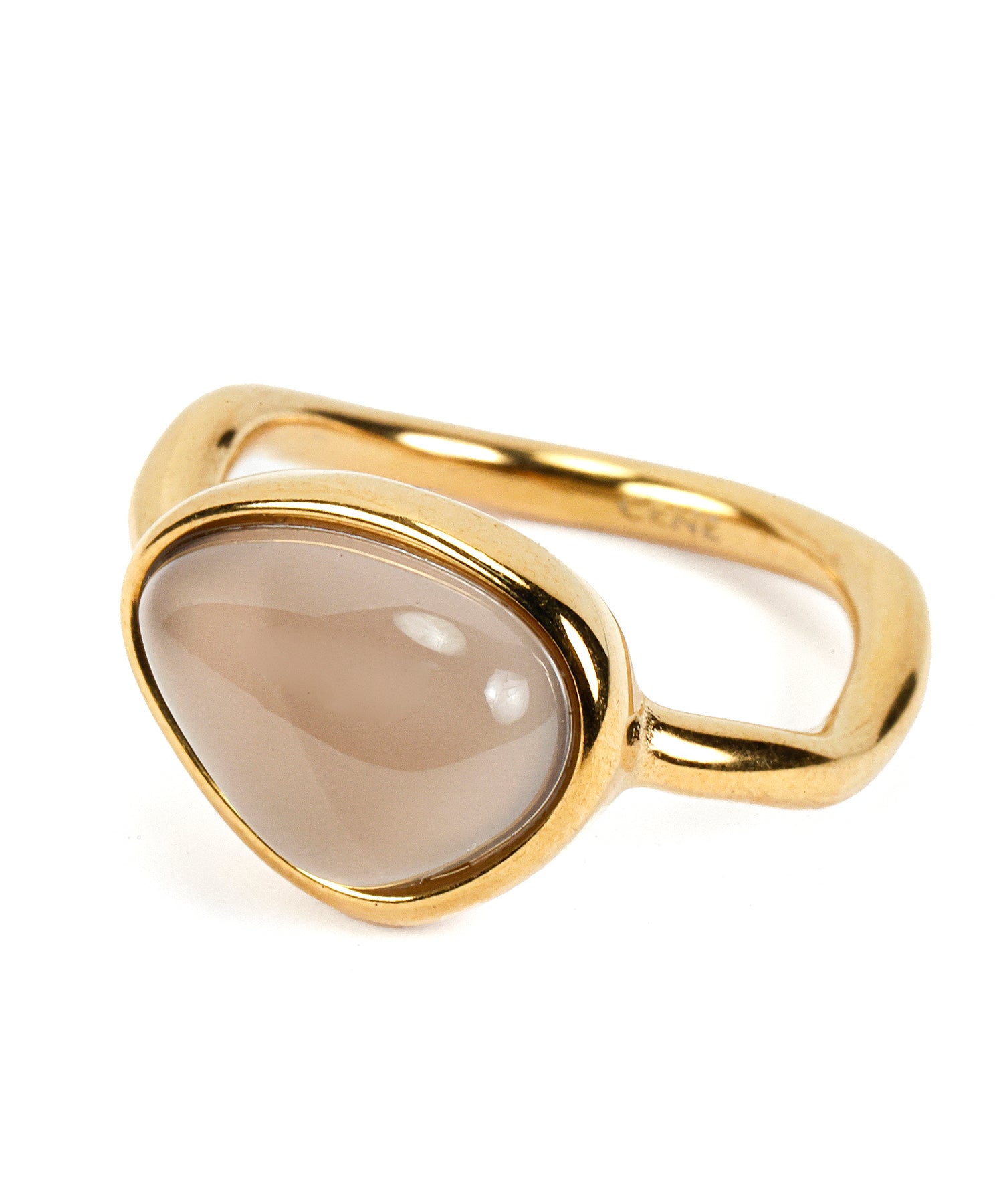 [Gold] Screw stone ring