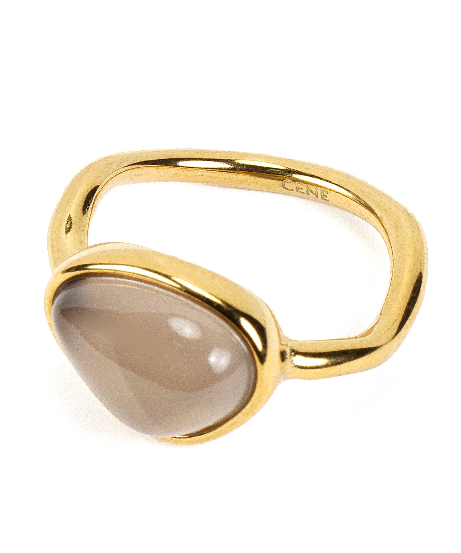 [Gold] Screw stone ring