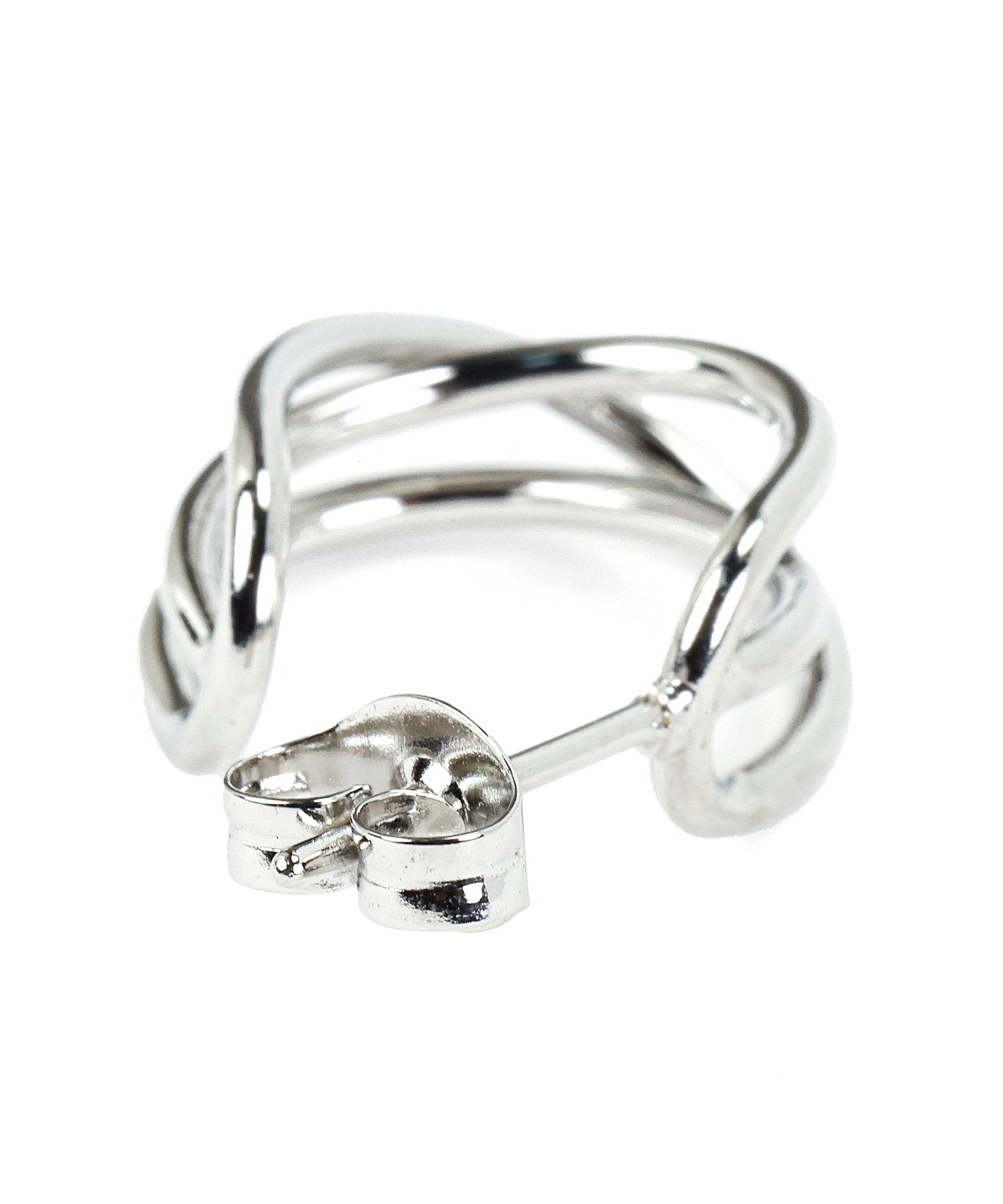 [シルバー]トリプルラインフープピアス