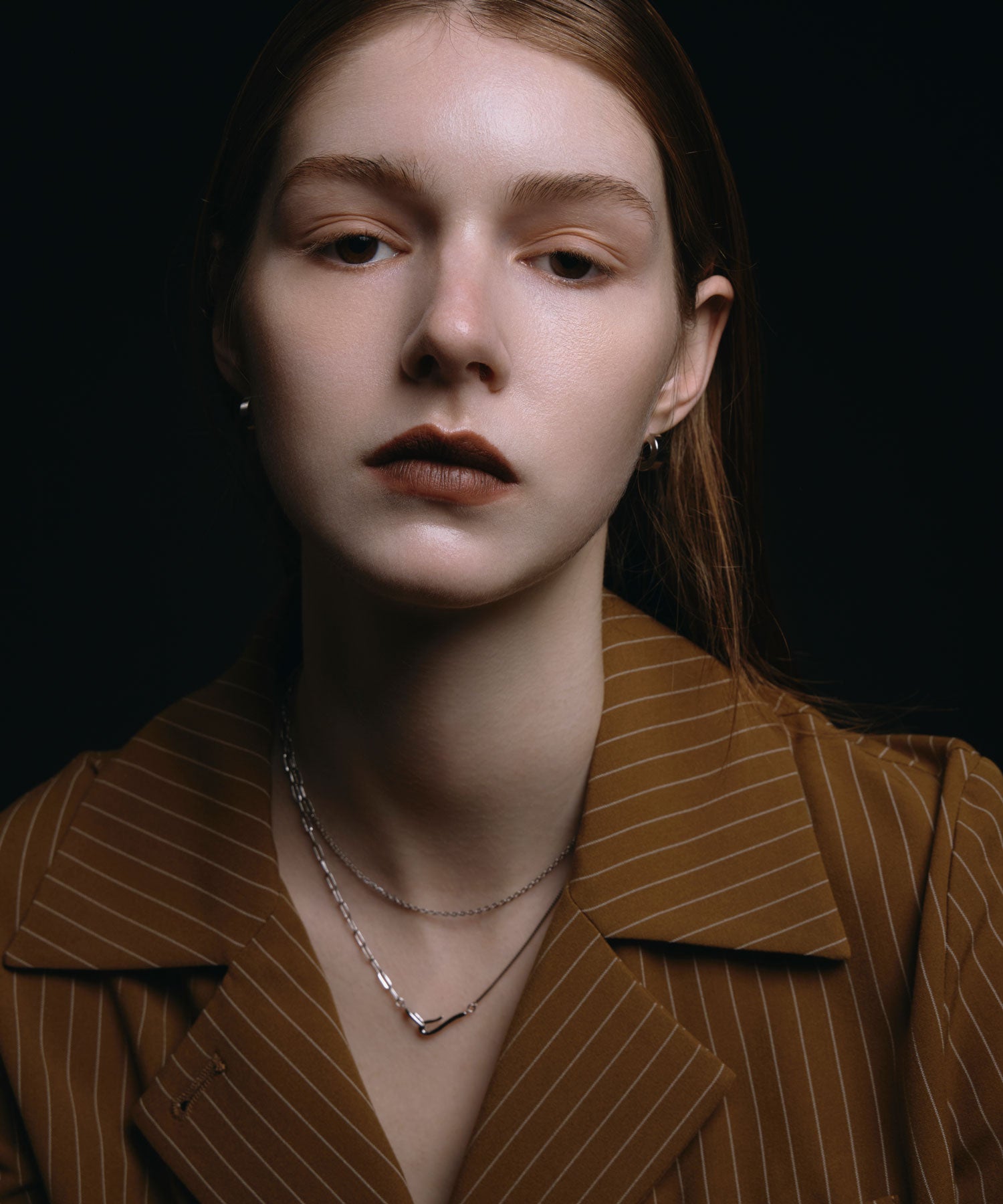 [シルバー]ミックスチェーンラリエット