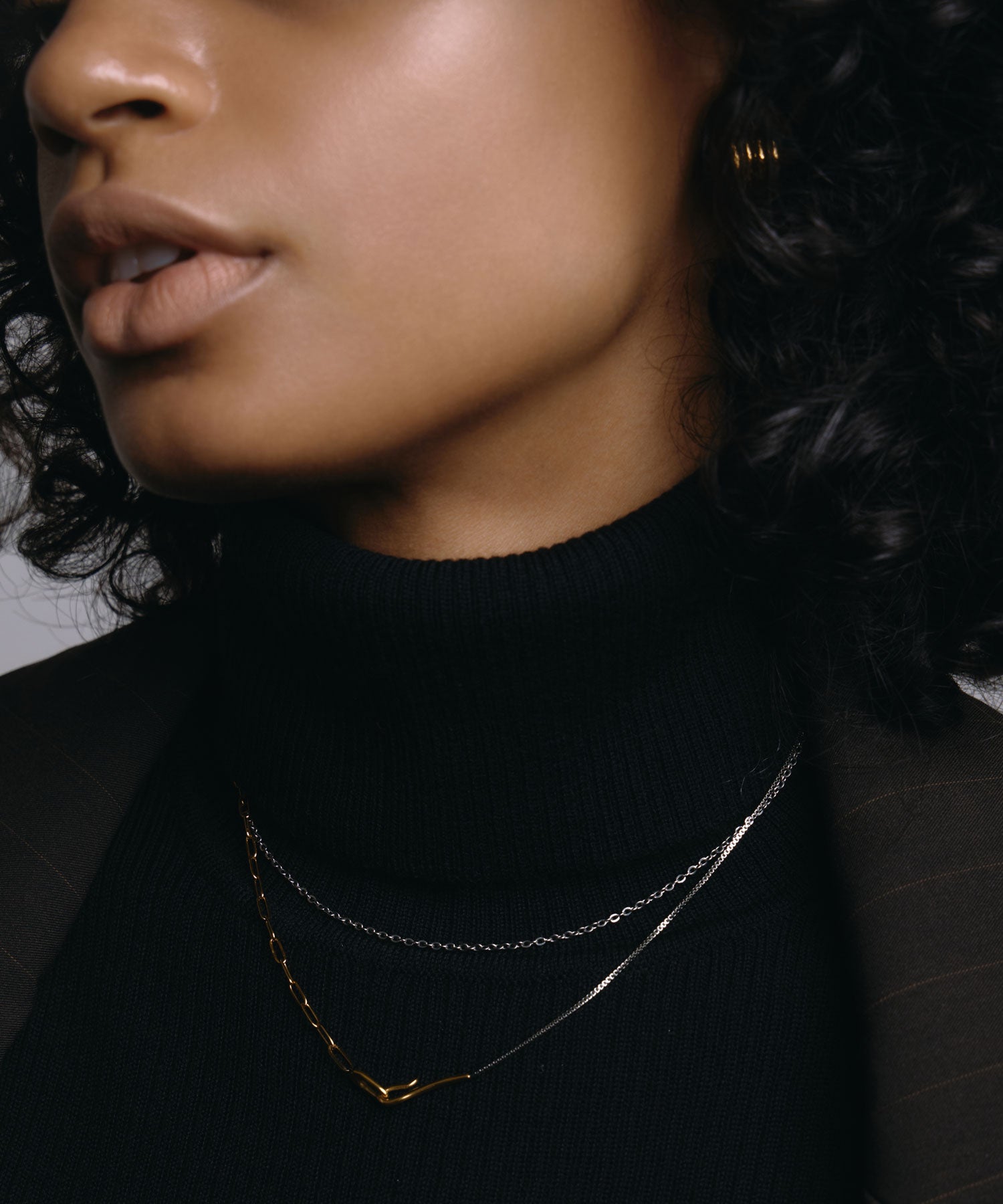 [ミックス]ミックスチェーンラリエット