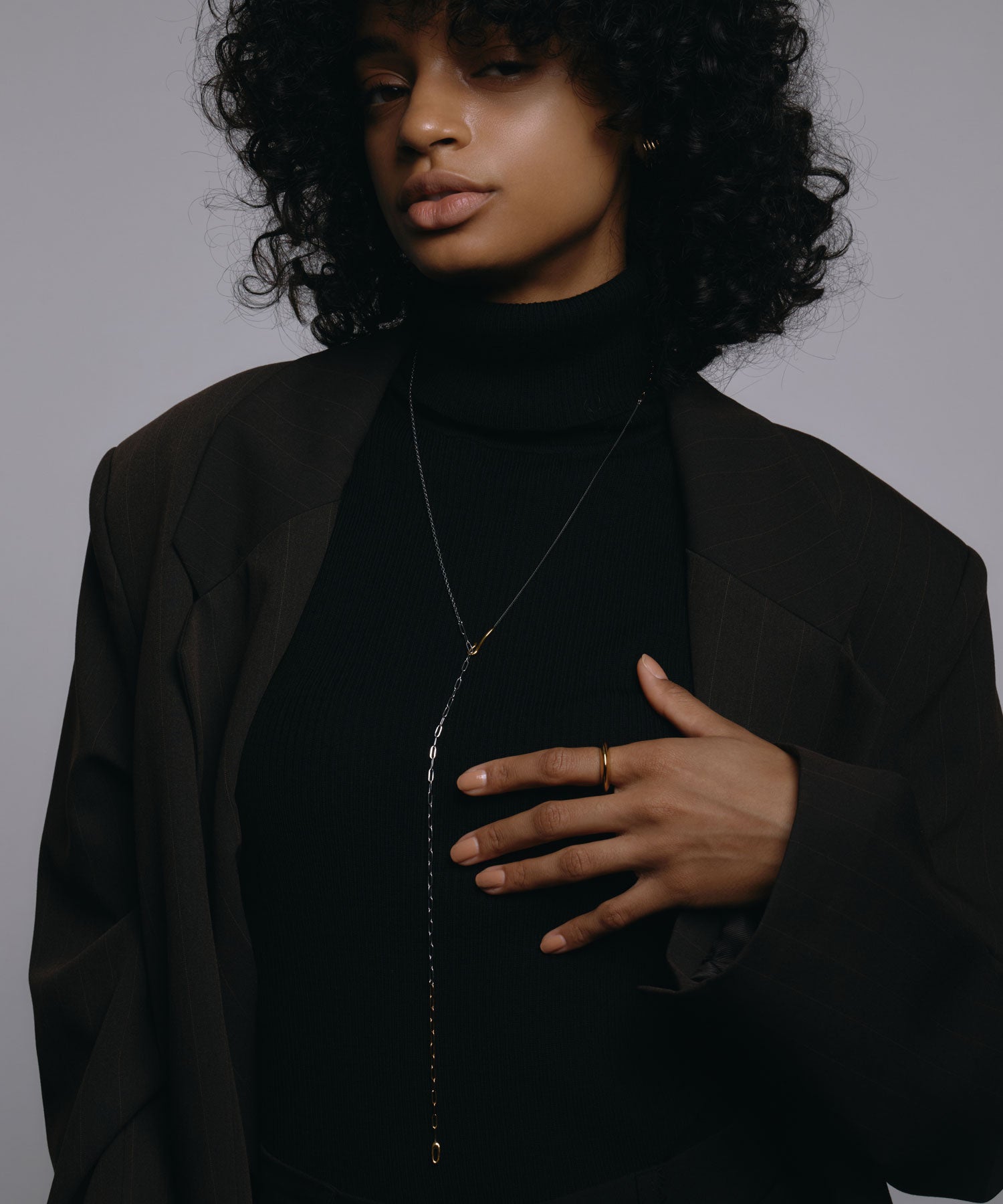 [ミックス]ミックスチェーンラリエット