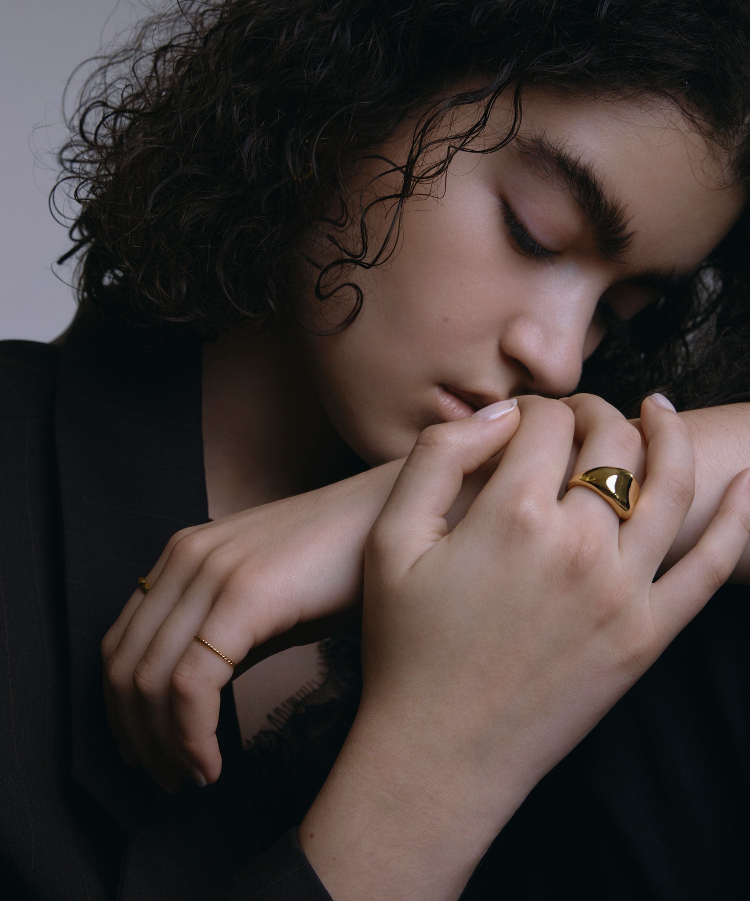 [ゴールド]モールドボリュームリング