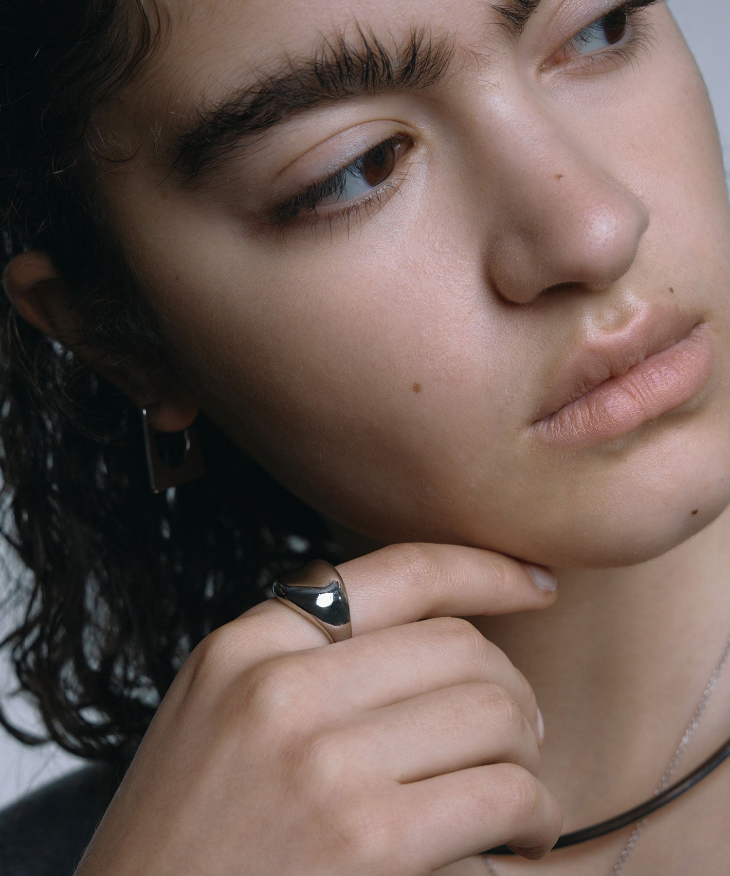 [シルバー]モールドボリュームリング