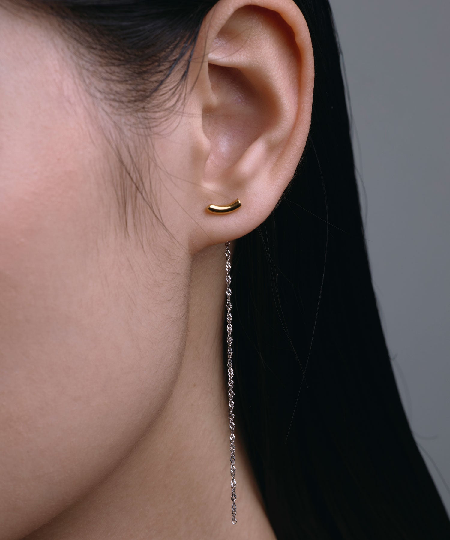 ミックス]ムーンライトチェーンピアス