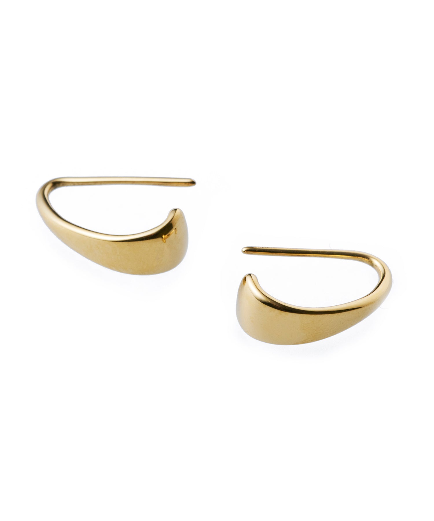 [Gold] Flat Icicle Earrings