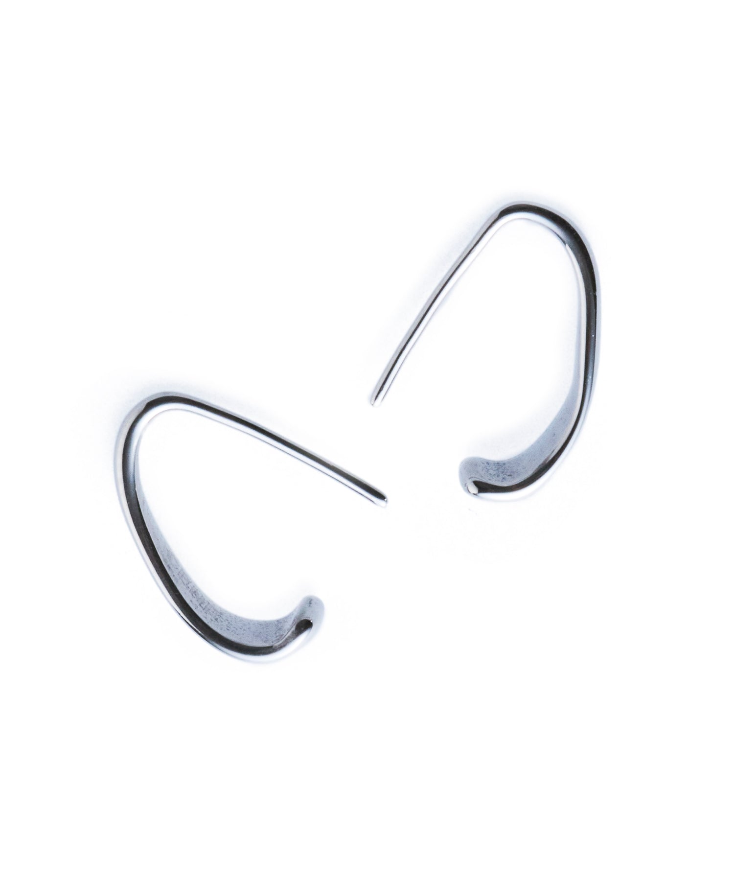 [Silver] Flat Icicle Earrings