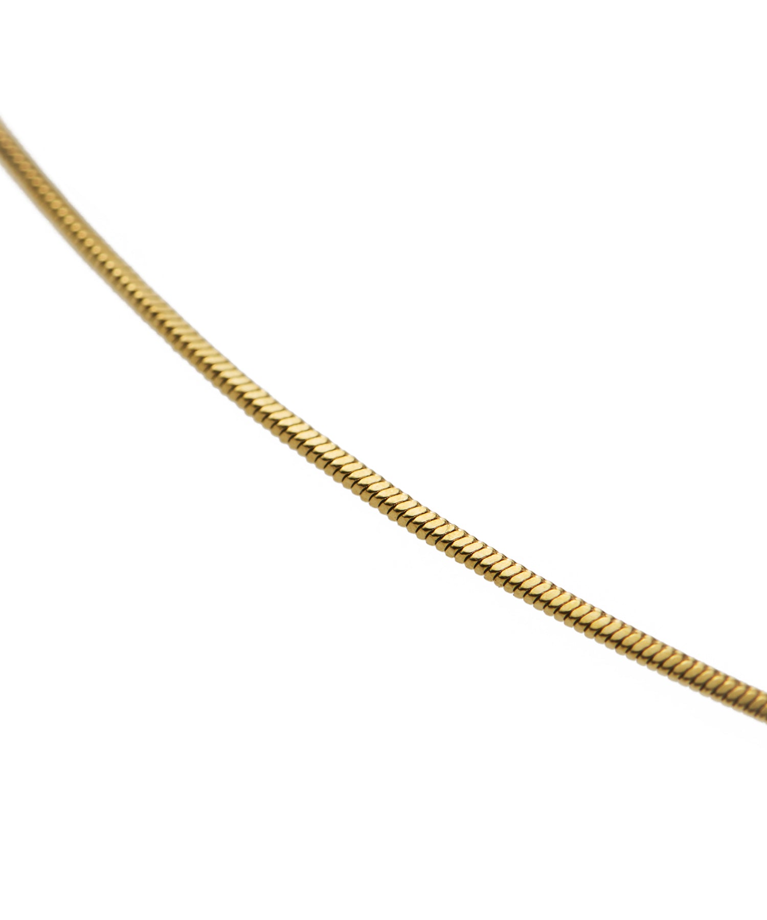 [Gold] Square Snake Slide Chain Necklace