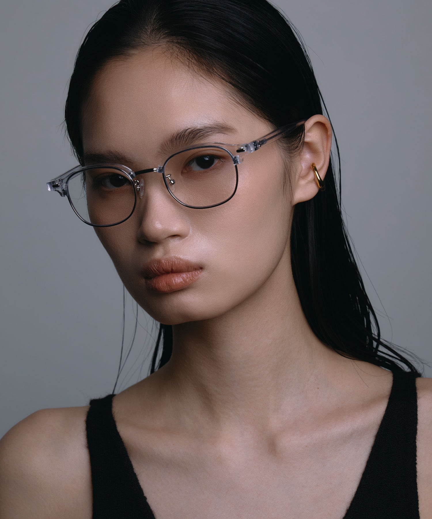 [クリア]クラシックブロウアイウェア