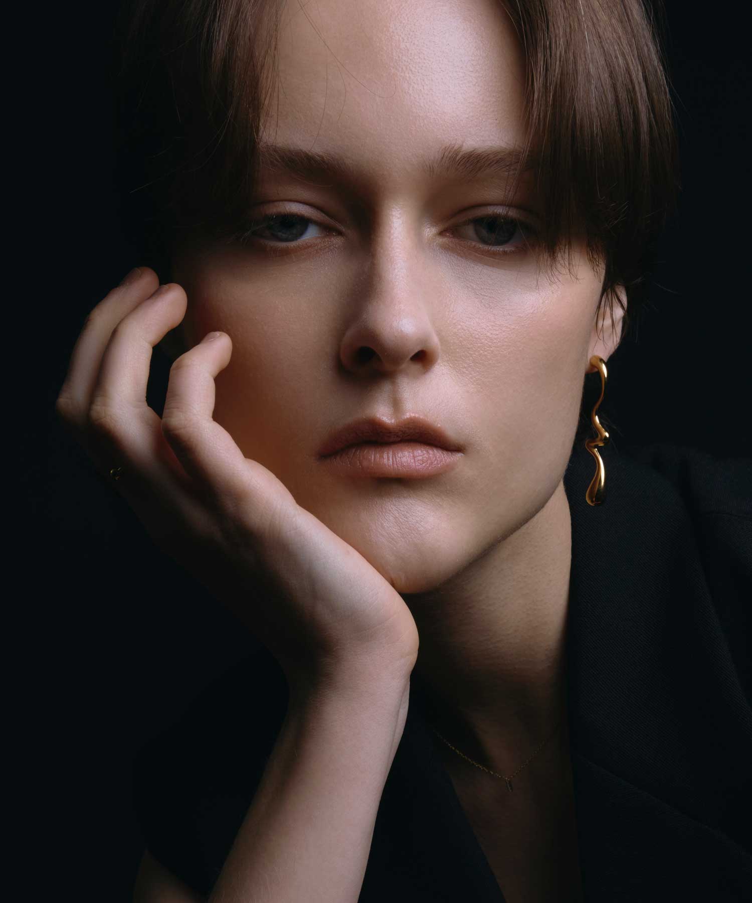 [ゴールド]ペイントドリズルピアス