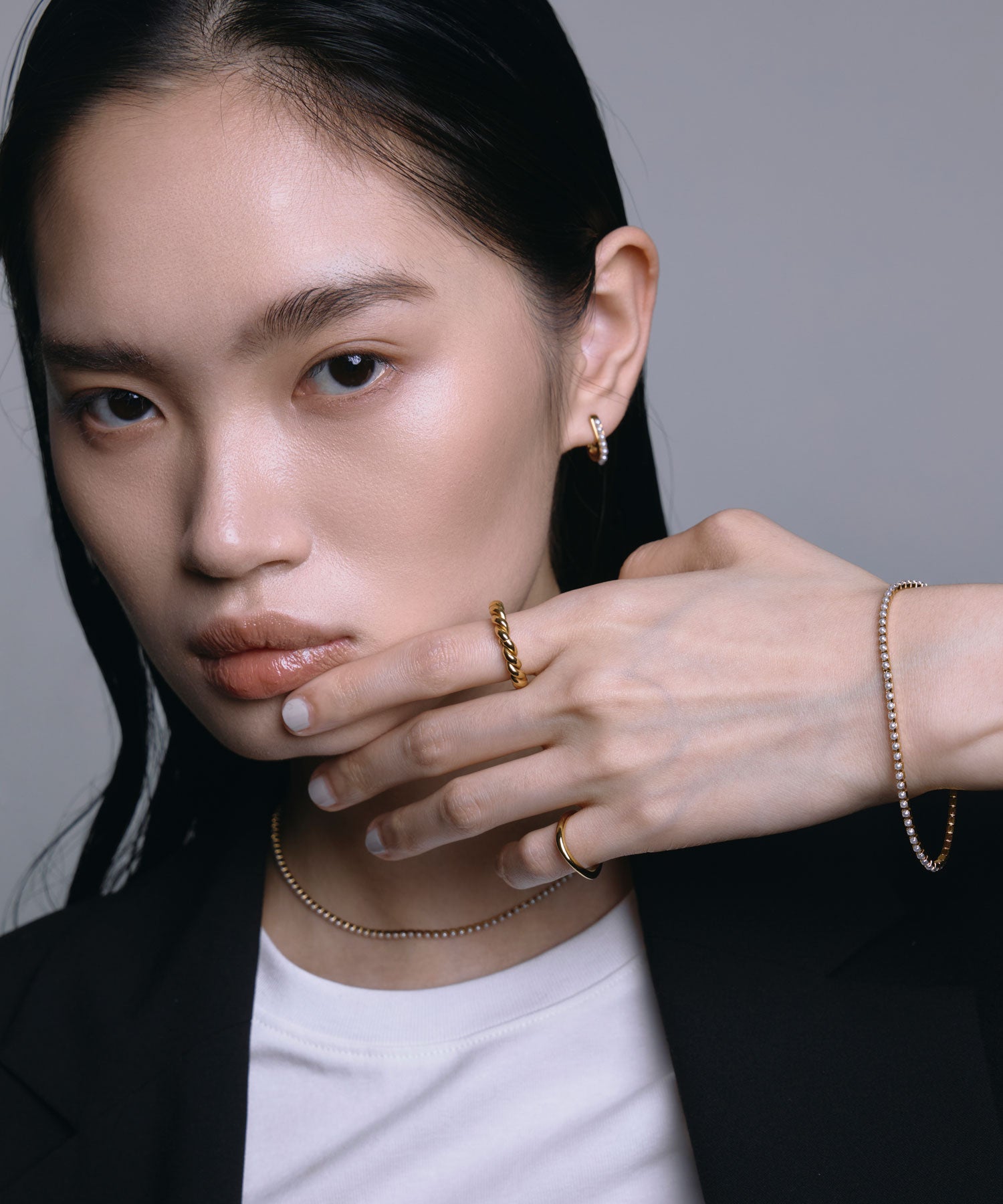 [ゴールド]パールレーンブレスレット