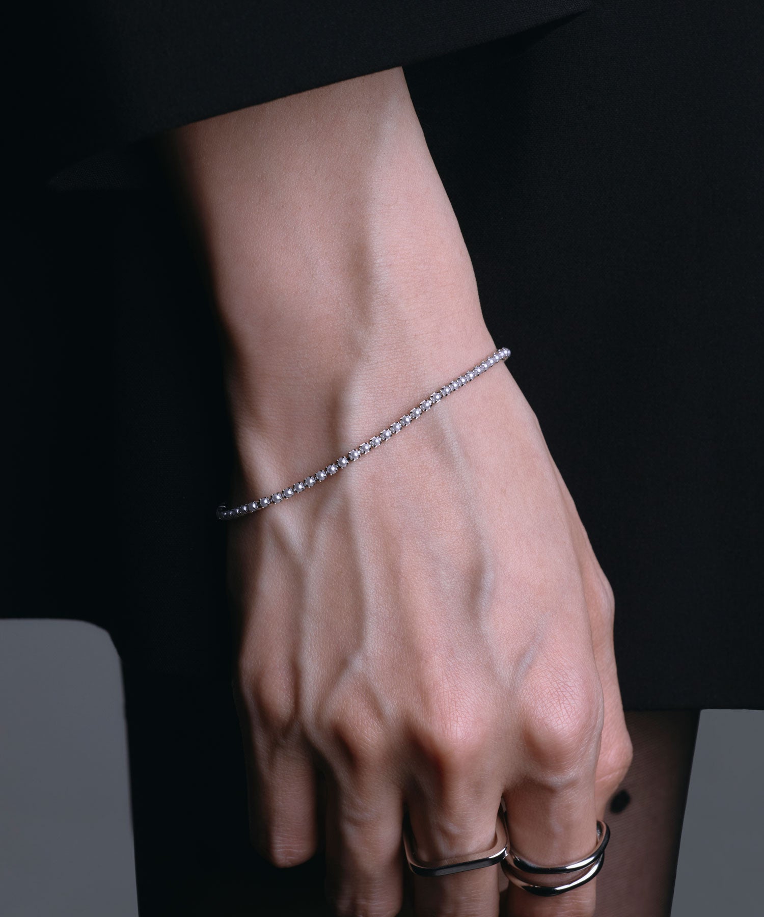 [シルバー]パールレーンブレスレット