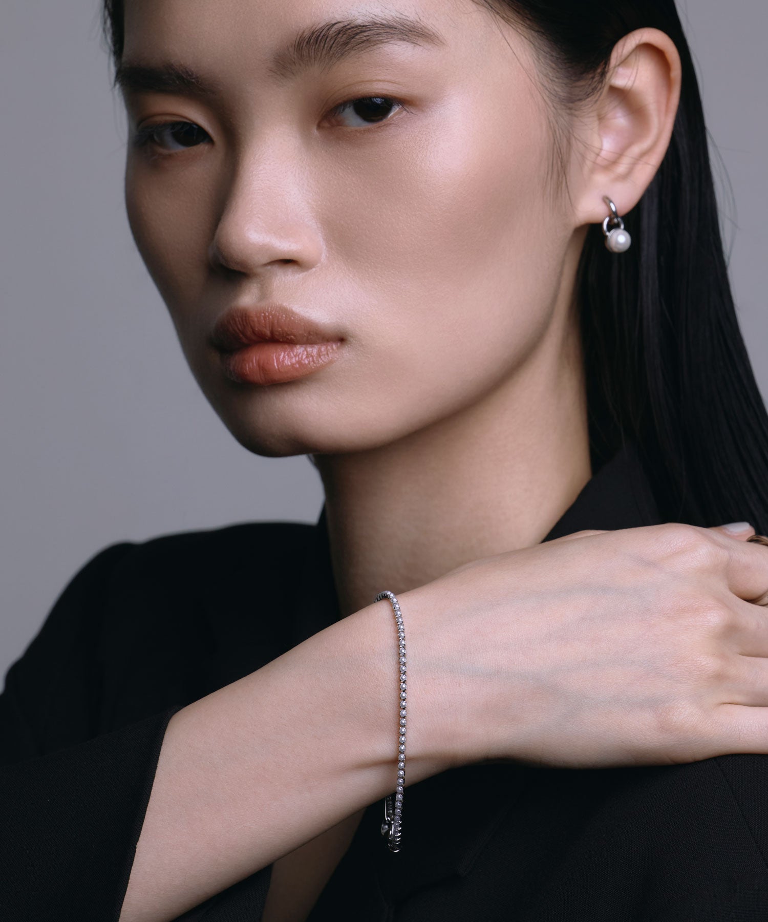 [シルバー]パールレーンブレスレット