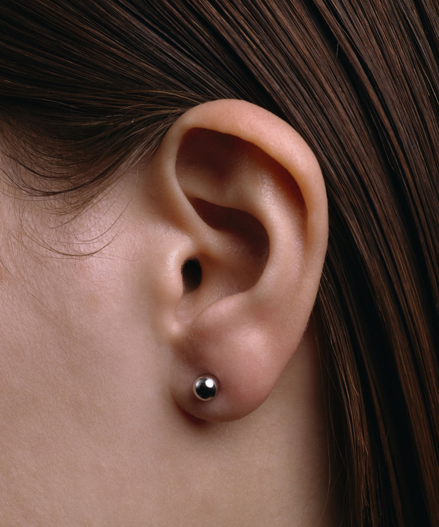 [Silver] Pinball earrings (medium)