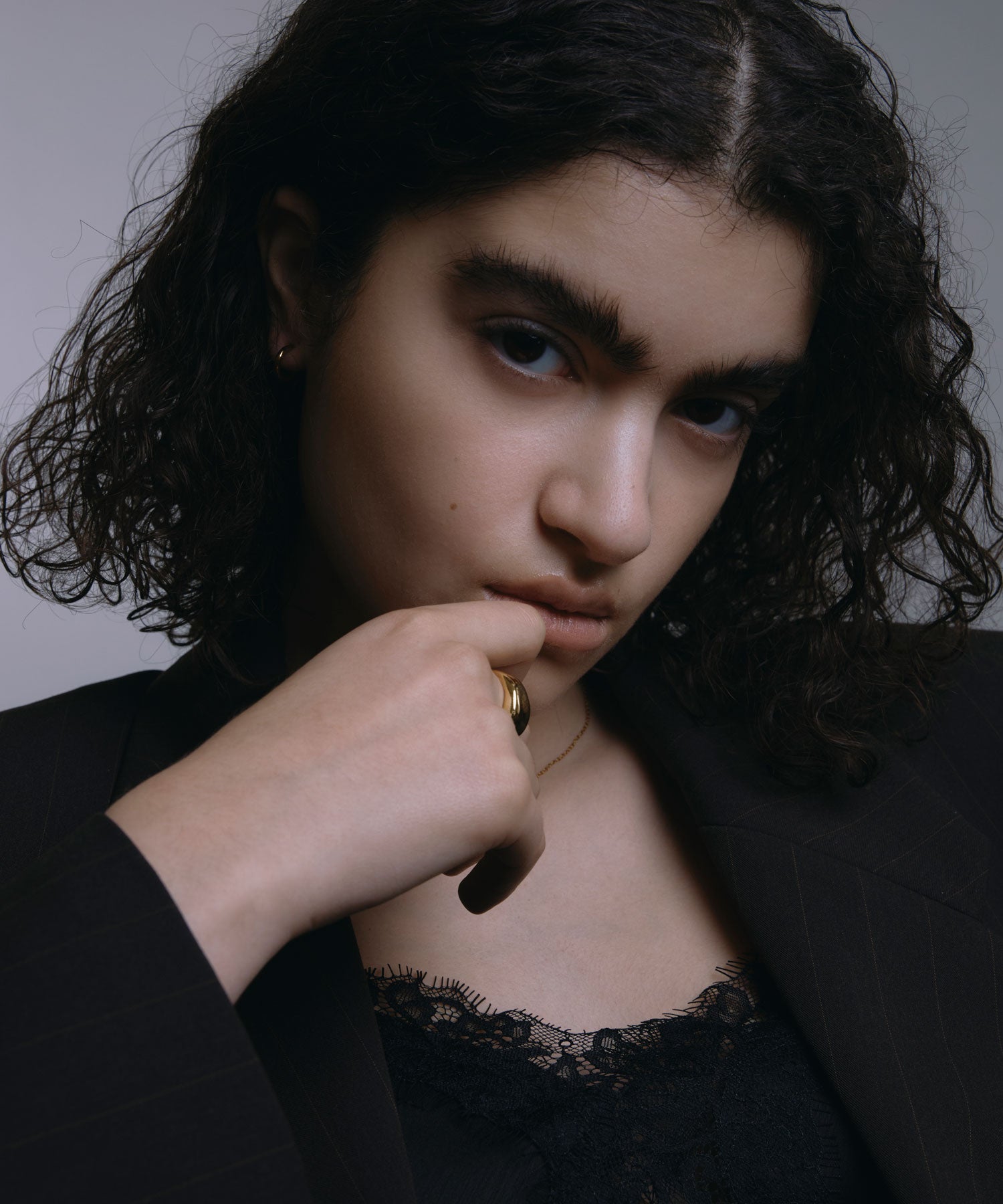 [ゴールド]プレーンフープイヤリング 12mm