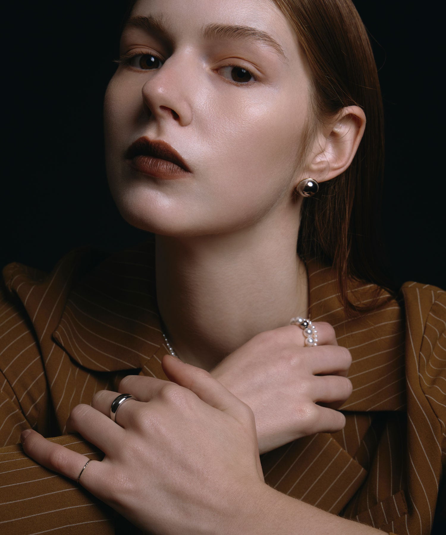 [シルバー]プラネットピアス