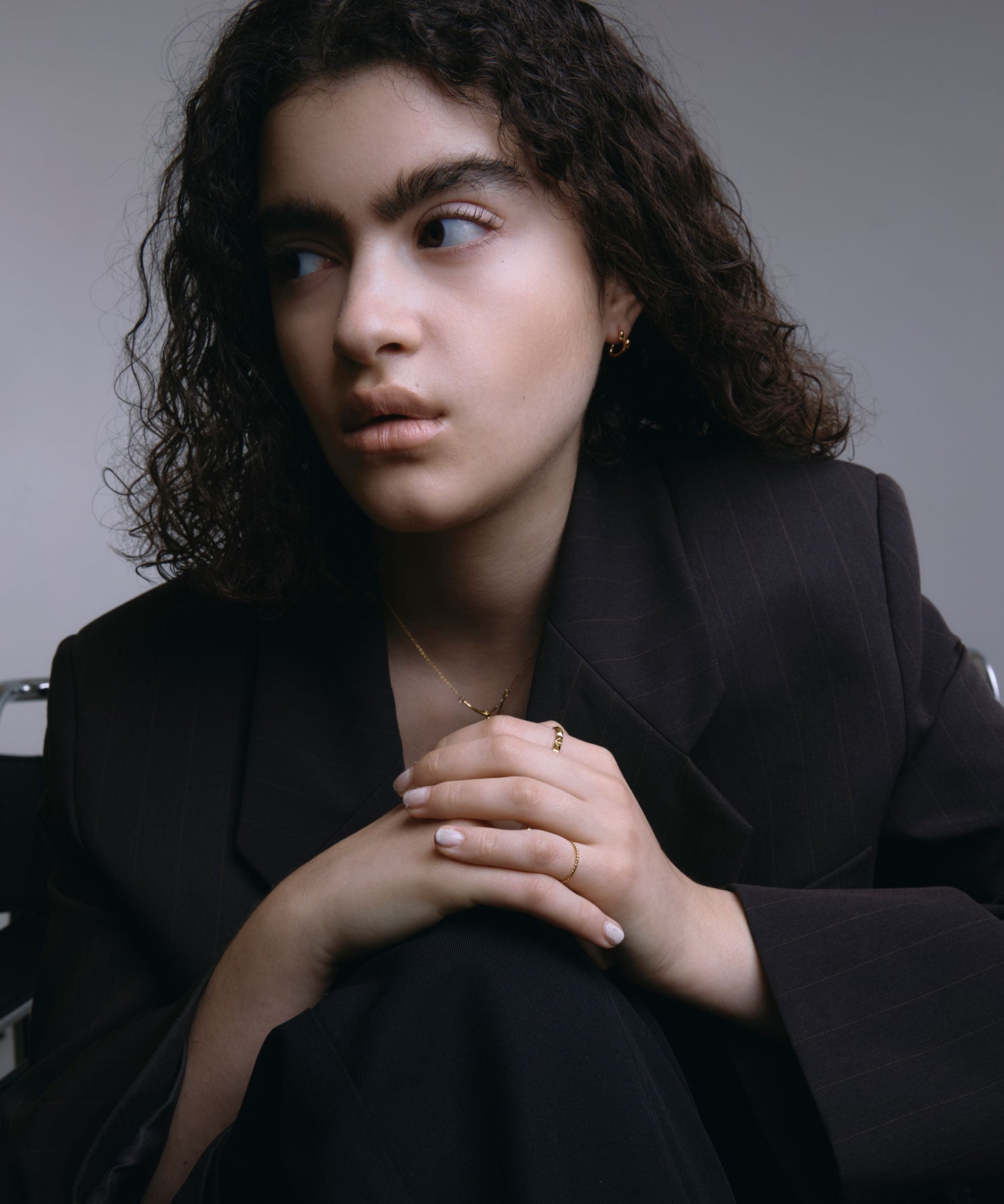 [ゴールド]プランプハートピアス