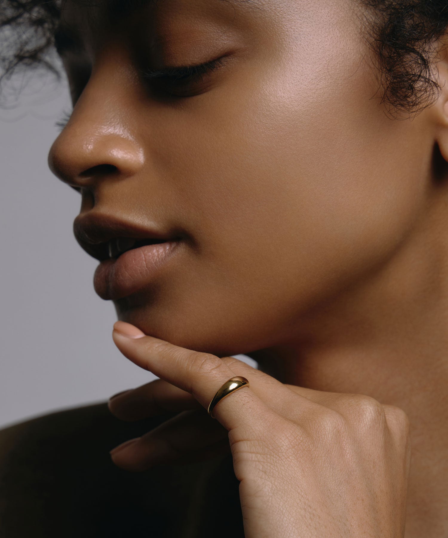 [Gold] Plump Pinky Ring