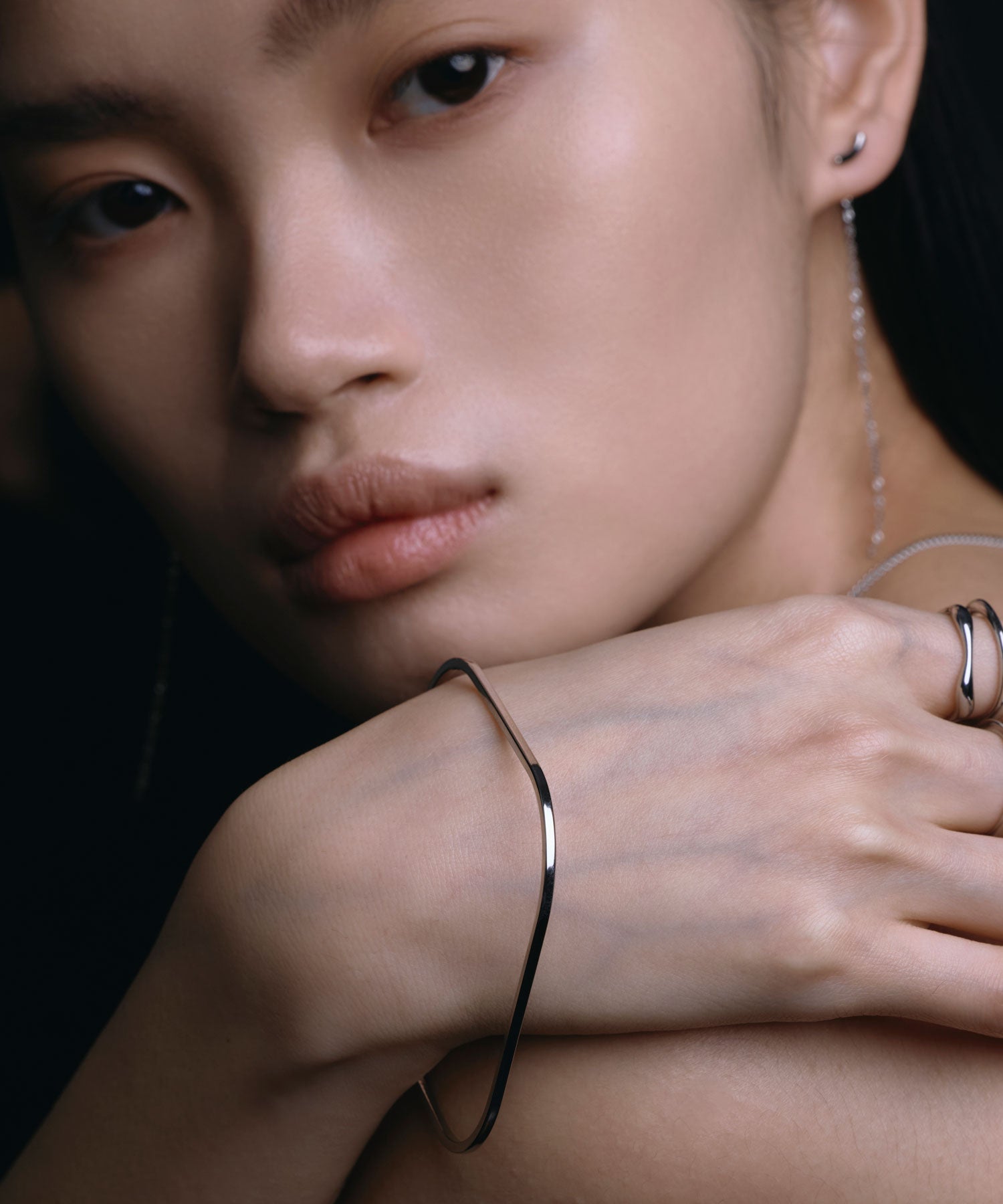 [Silver] Quartz Bangle