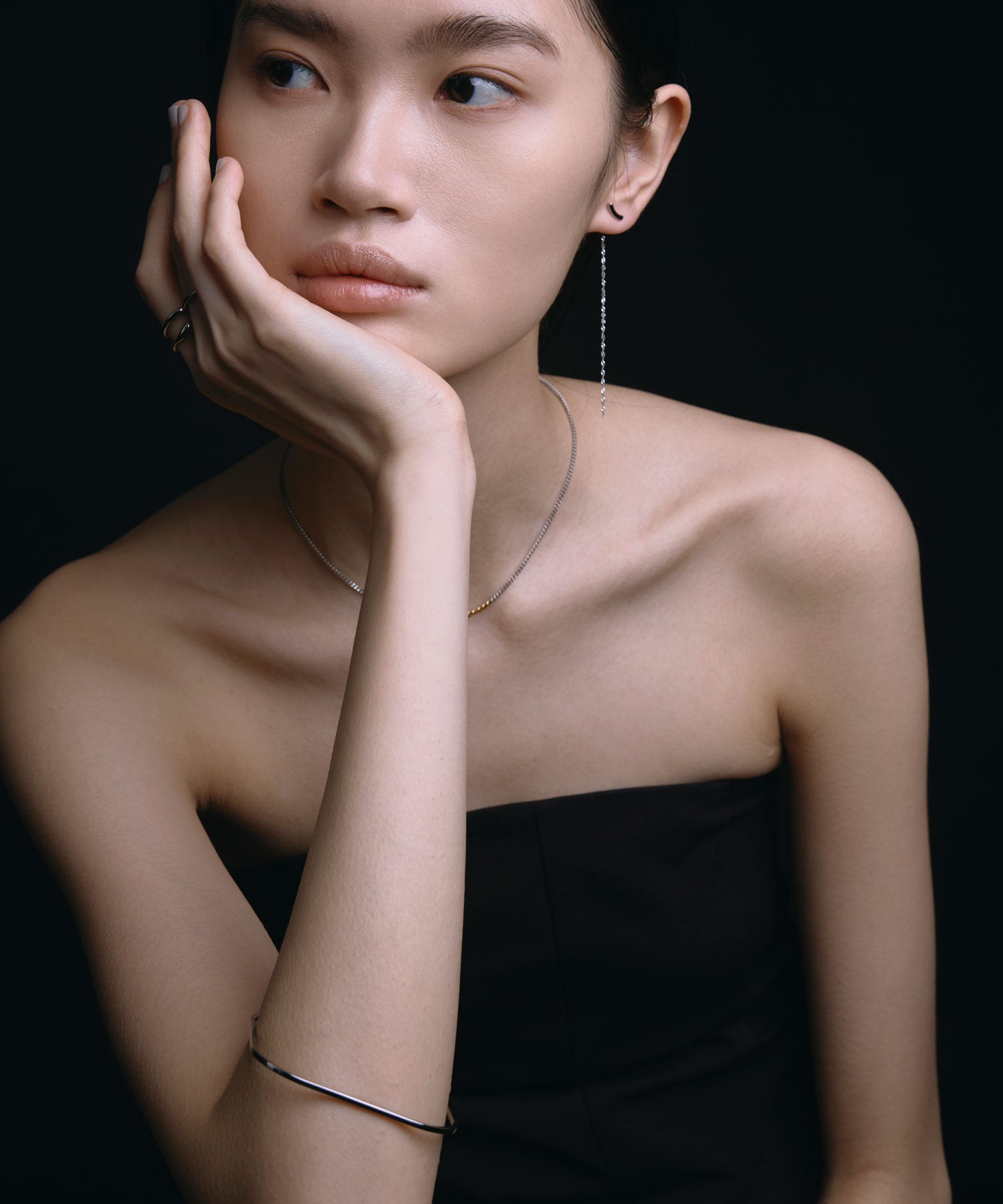 [Silver] Quartz Bangle